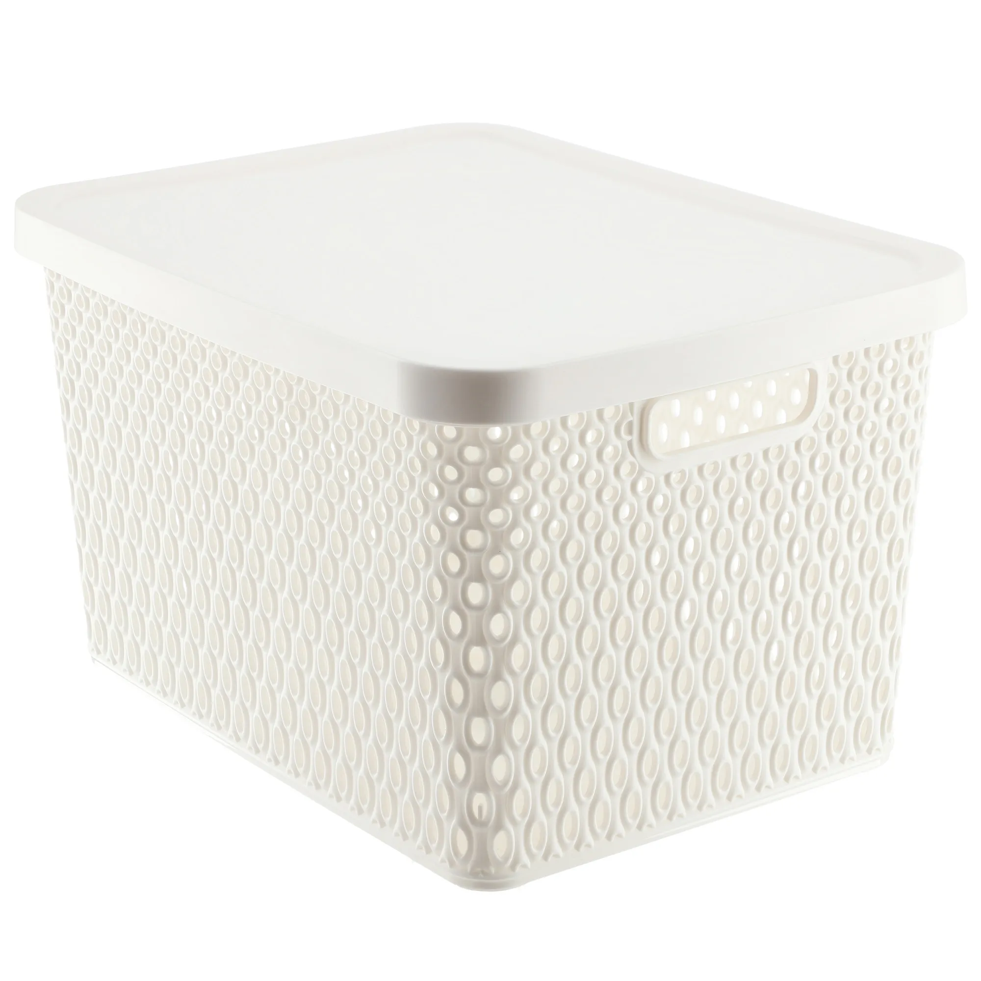 Pau 18L baltas daiktadėžės krepšys su dangčiu