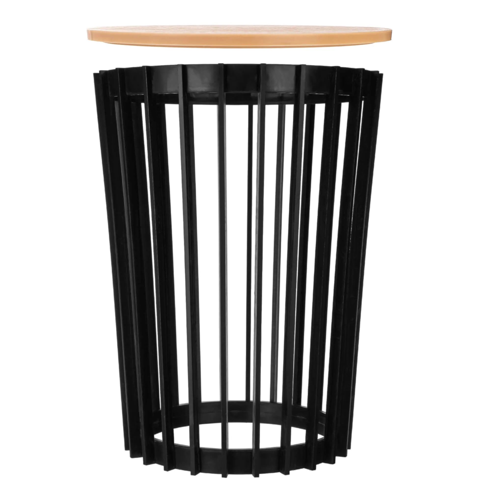 Aytre dvipusis augalų stovas 40 cm juodas + natūralaus medžio stalviršis