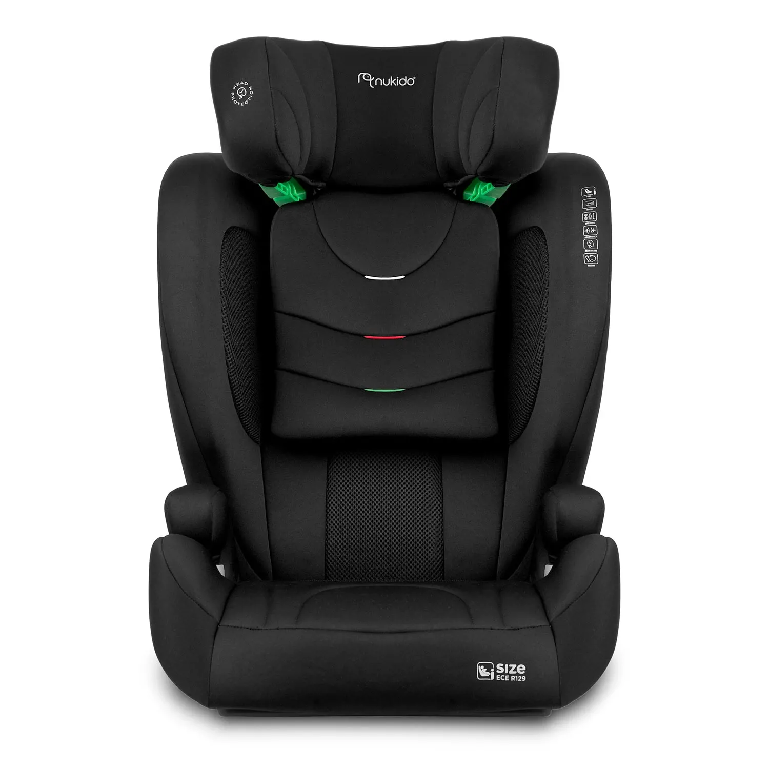 Nukido Louis minkšta juoda automobilinė kėdutė 15-36 kg ISOFIX - nuotrauka 1
