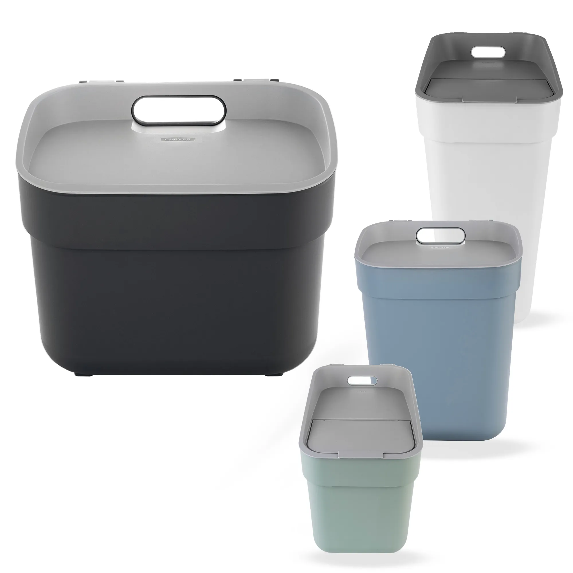 „Curver Ready to Collect“ 5 l pilka atliekų rūšiavimo šiukšliadėžė