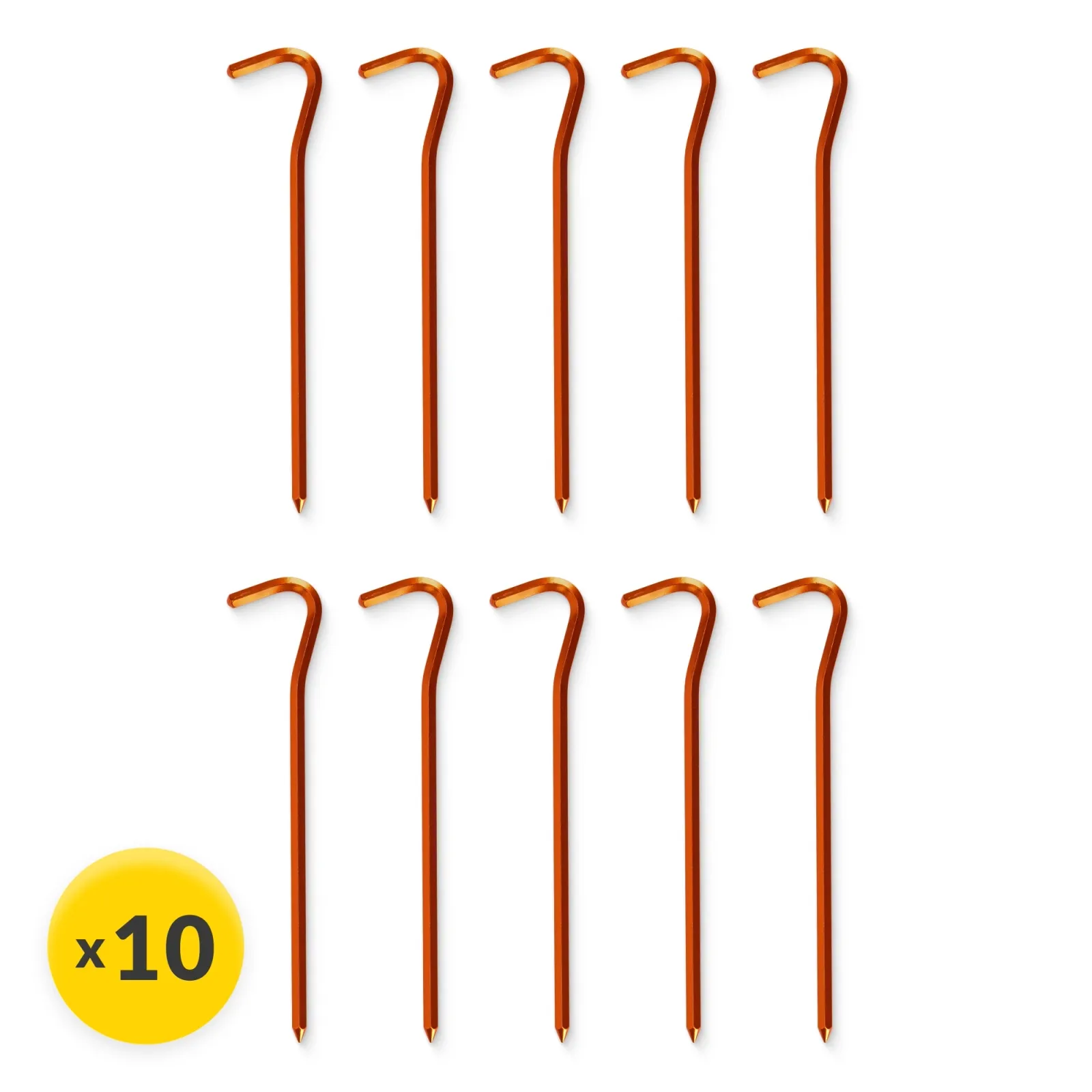 Aliuminio palapinės kuoliukai 10 vnt.