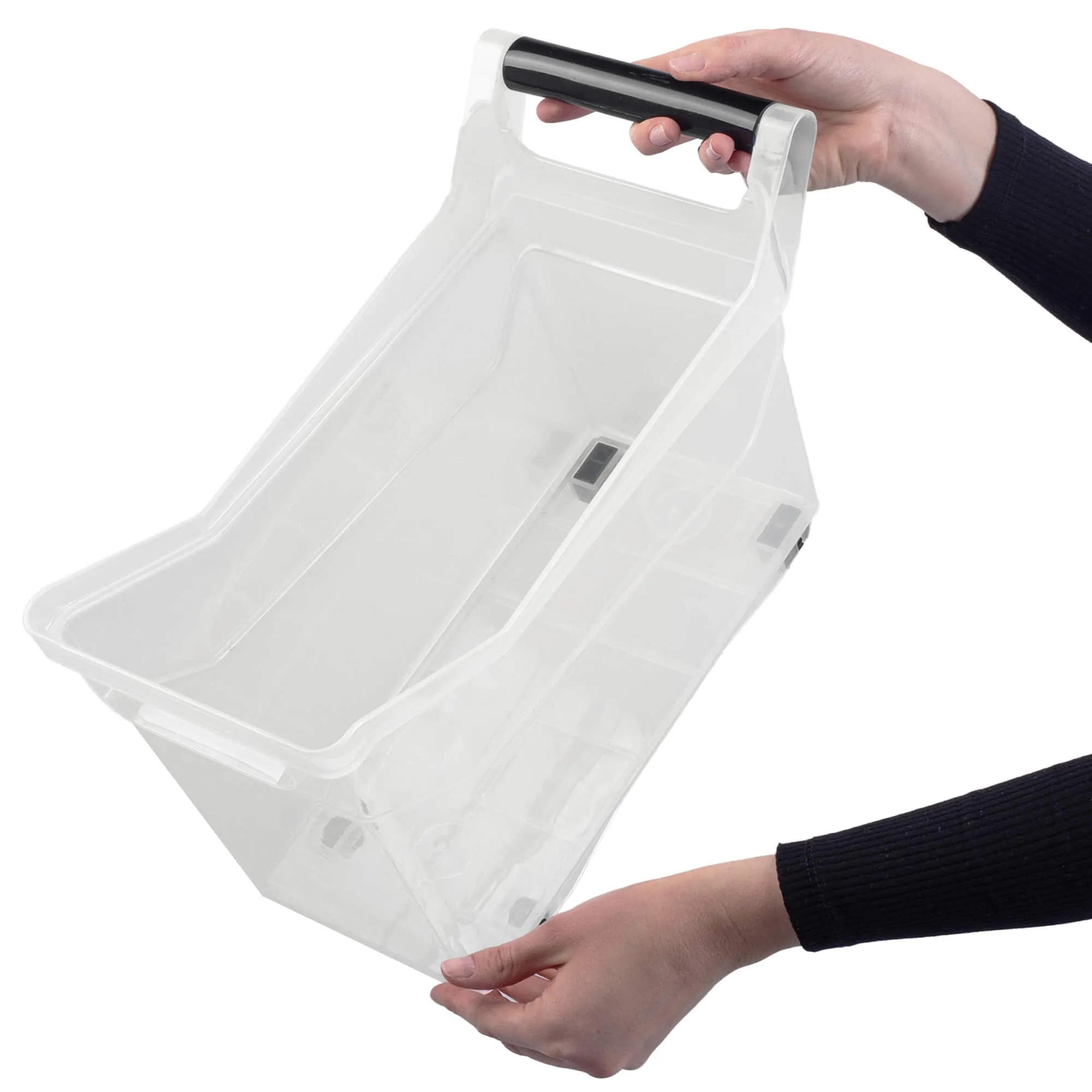 Viran 10L sandėliavimo konteineris su ratukais ir rankena