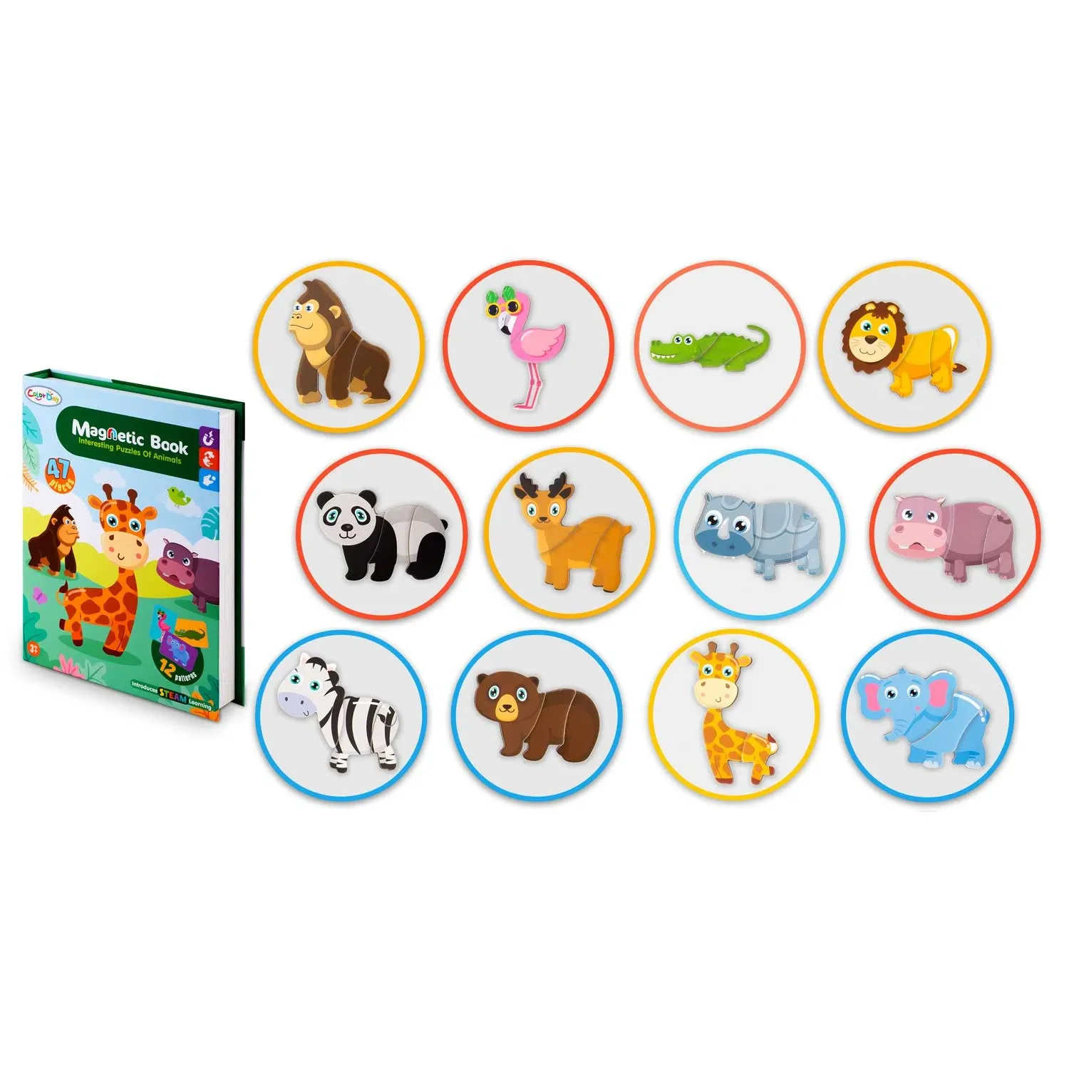 Magnetinė dėlionė „Gyvūnai“ RK-770 - nuotrauka 1