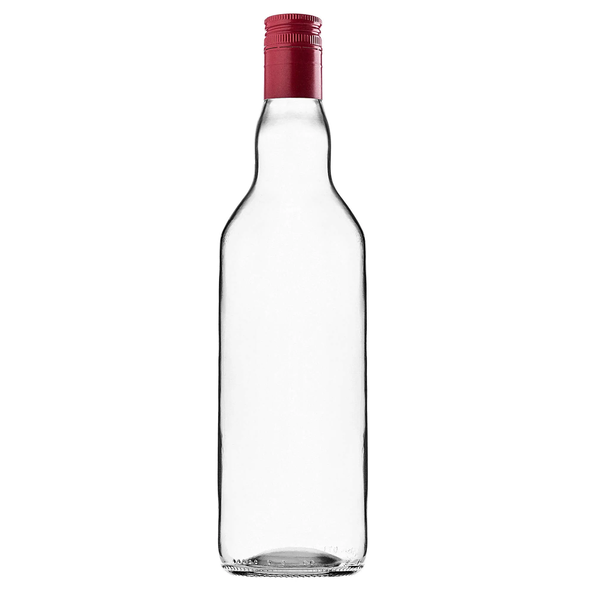 Monopol stikliniai buteliai 700 ml su ilgu raudonu dangteliu, 10 vnt.