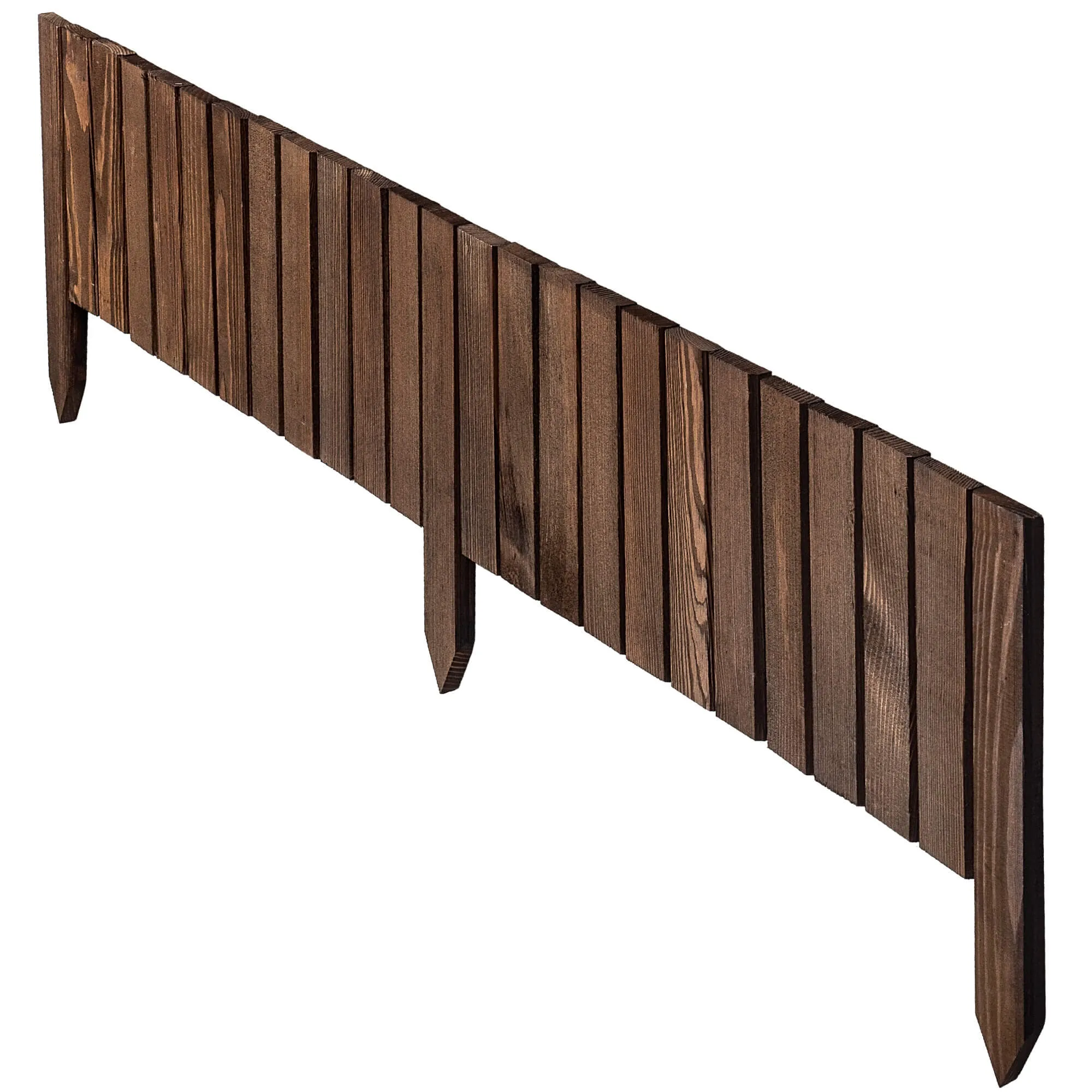 Medinė ritininė tvora Ansjo, apvadai 115 x 20 cm, ruda