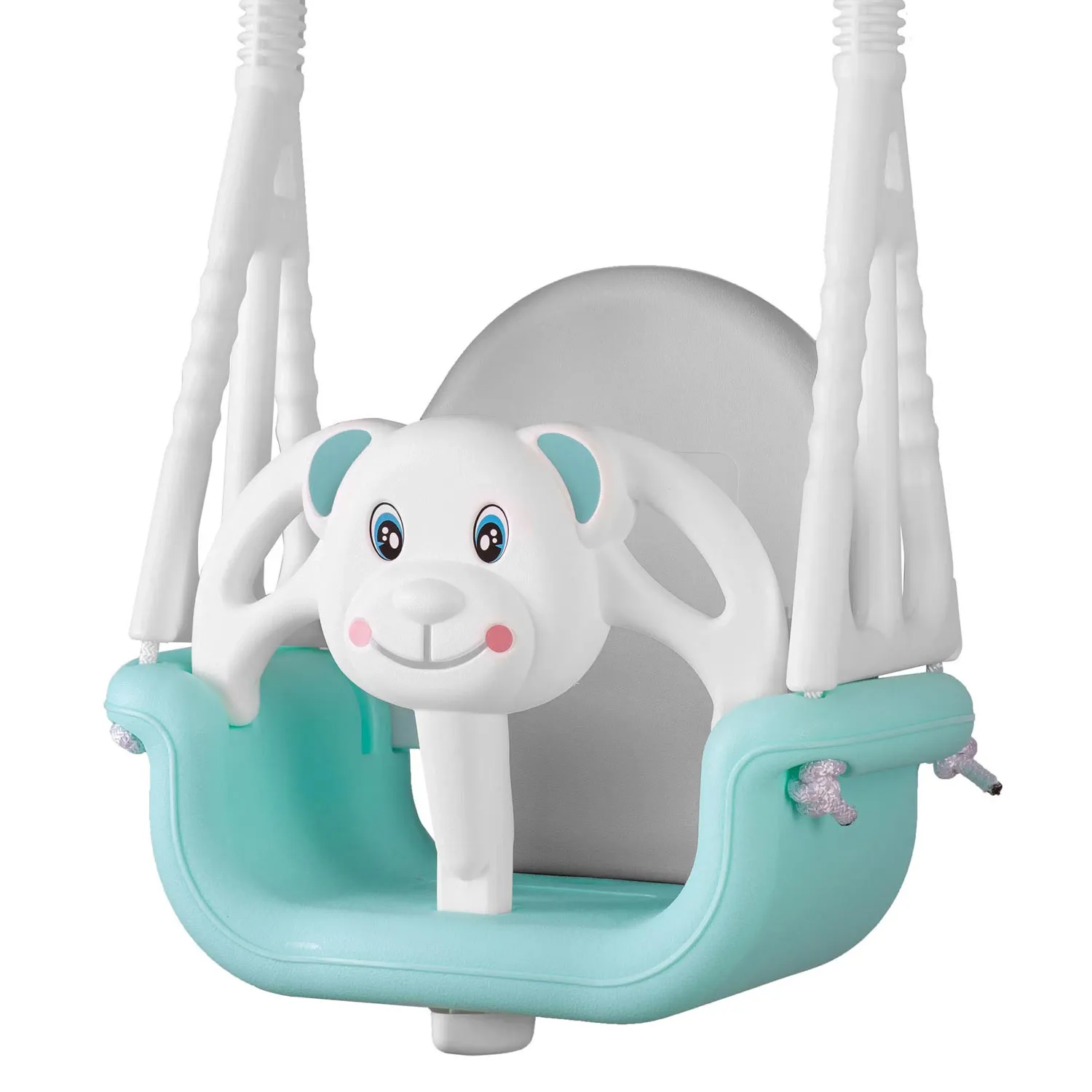 Ricokids 3 viename meškiuko kibirėlio sūpynės, turkio spalvos - nuotrauka 1