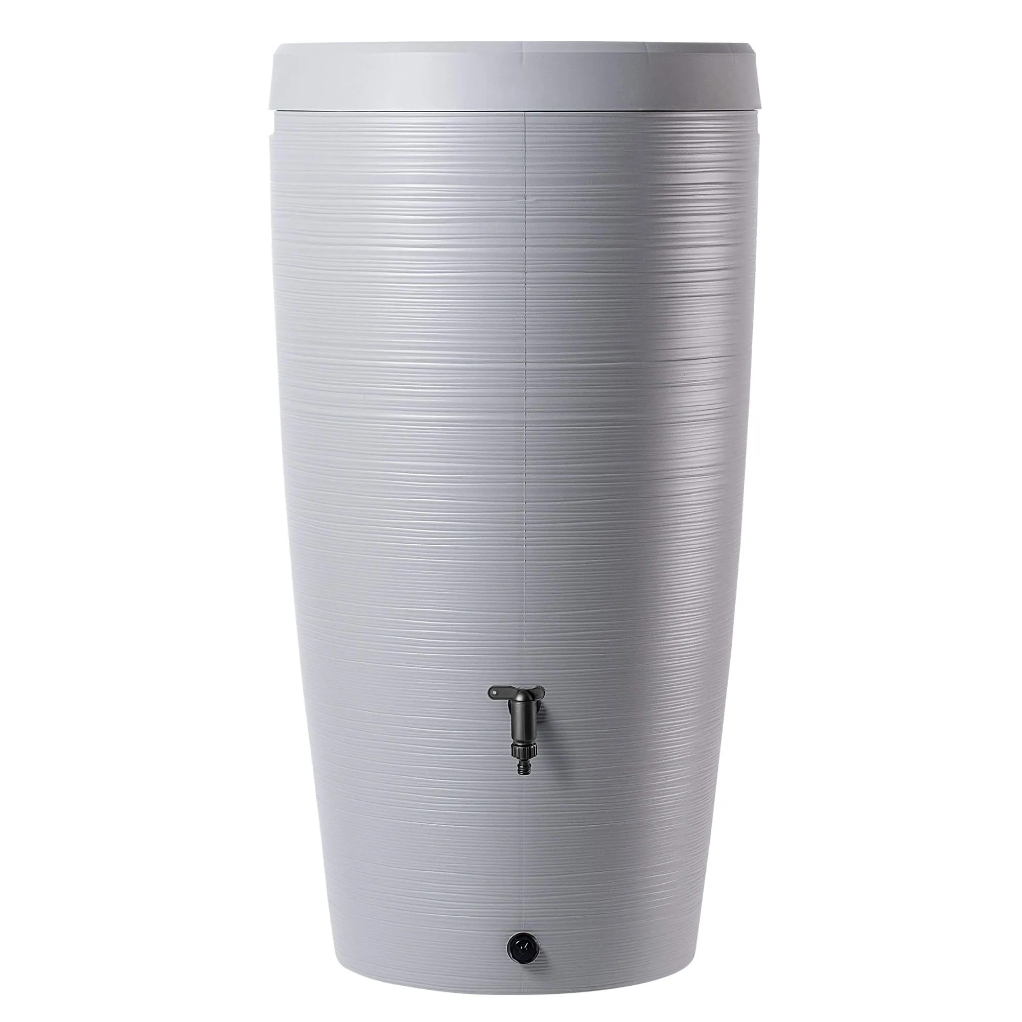 „Reveret“ 240 l lietaus vandens bakas su prijungimo komplektu, šviesiai pilkas, lygus