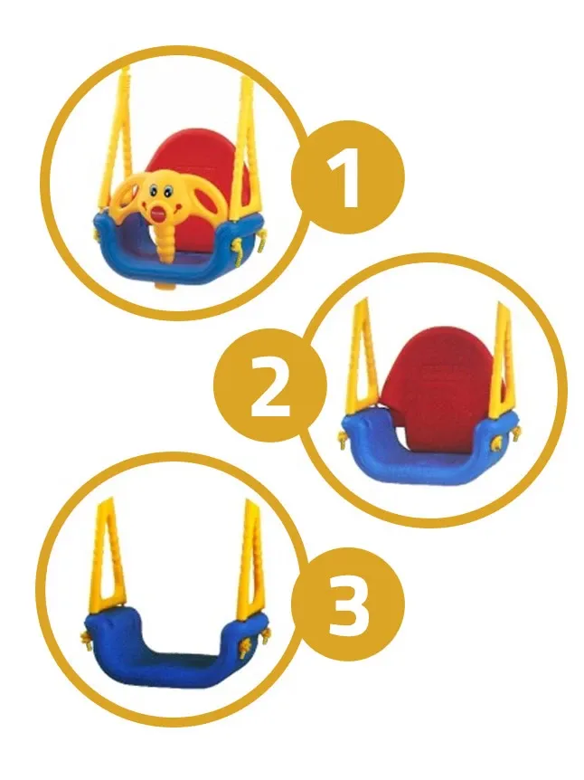 3 viename saugos sūpynės „Jumbo Elephant 101“ - nuotrauka 1