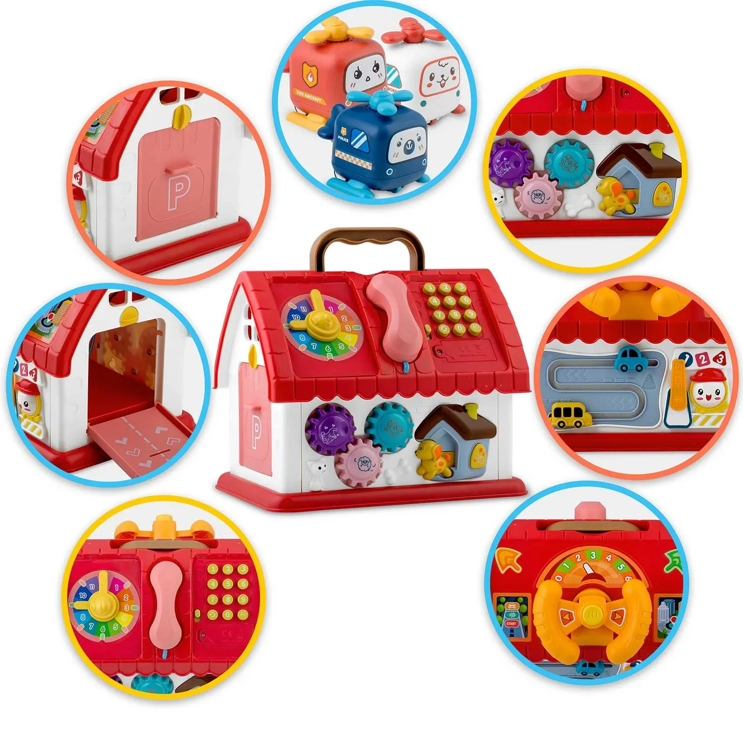 Edukacinis žaislinis namelis su telefonu RK-754 Ricokids - nuotrauka 1