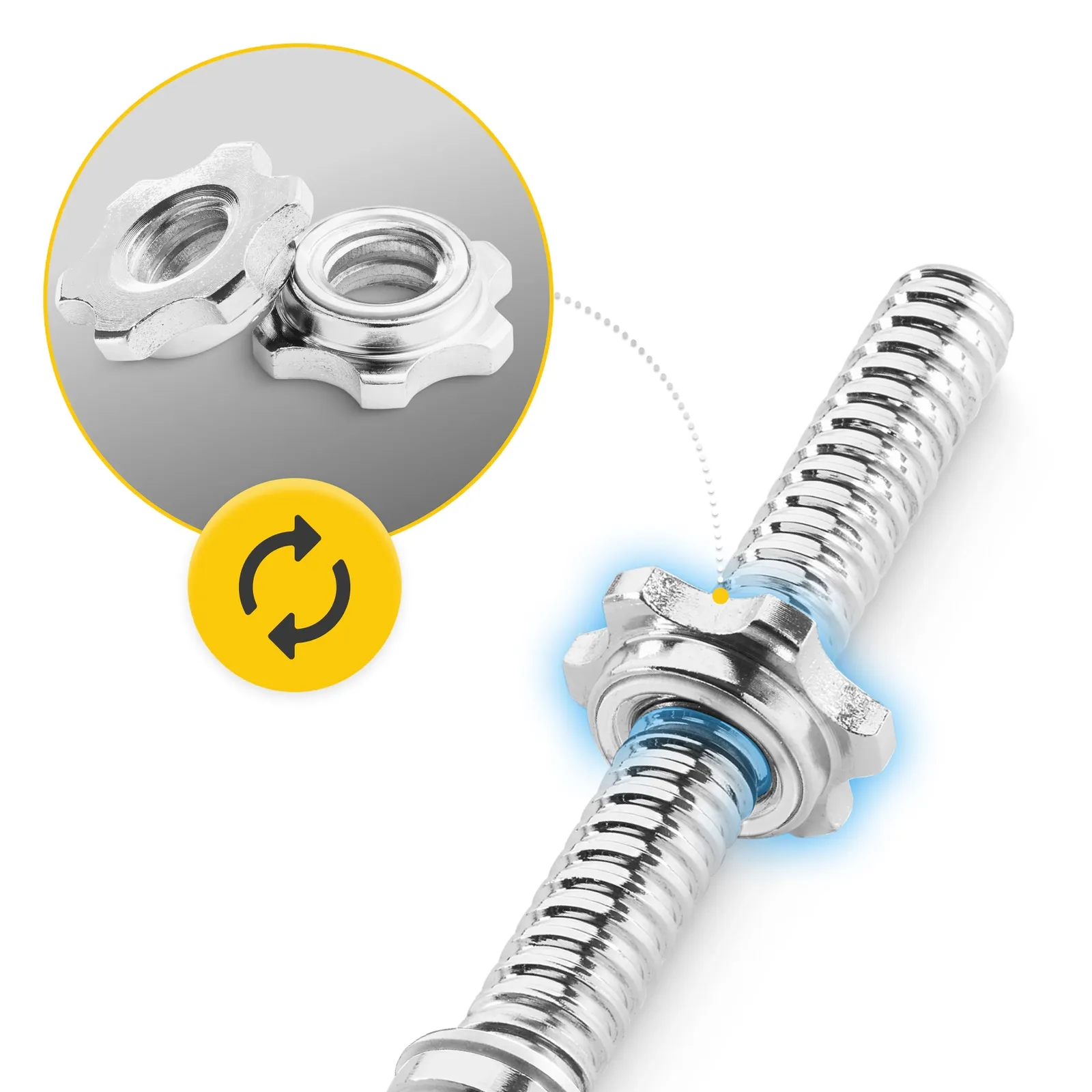 Tiesus strypas su spaustukais 180 cm - 6