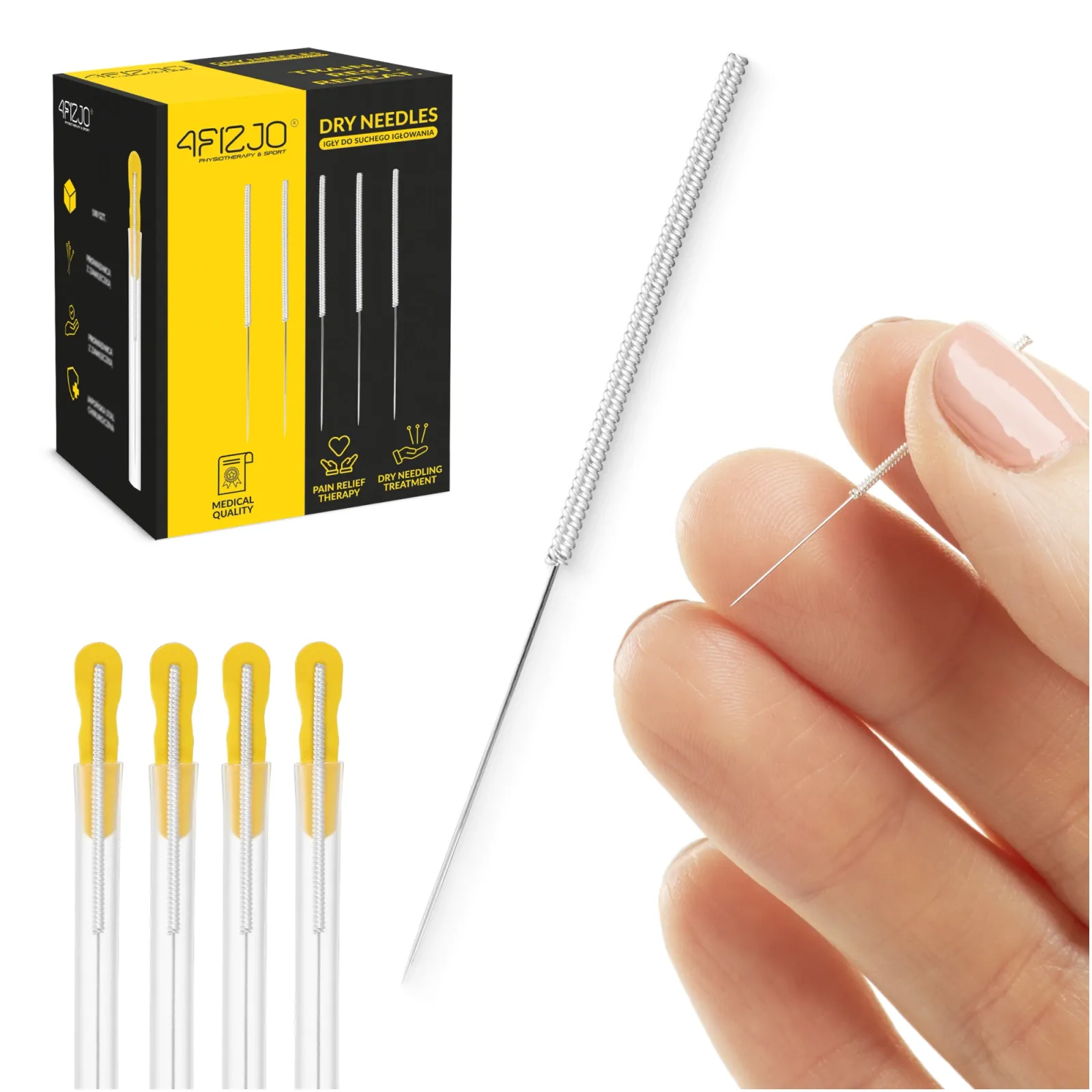 Akupunktūros adatos su kreiptuvu