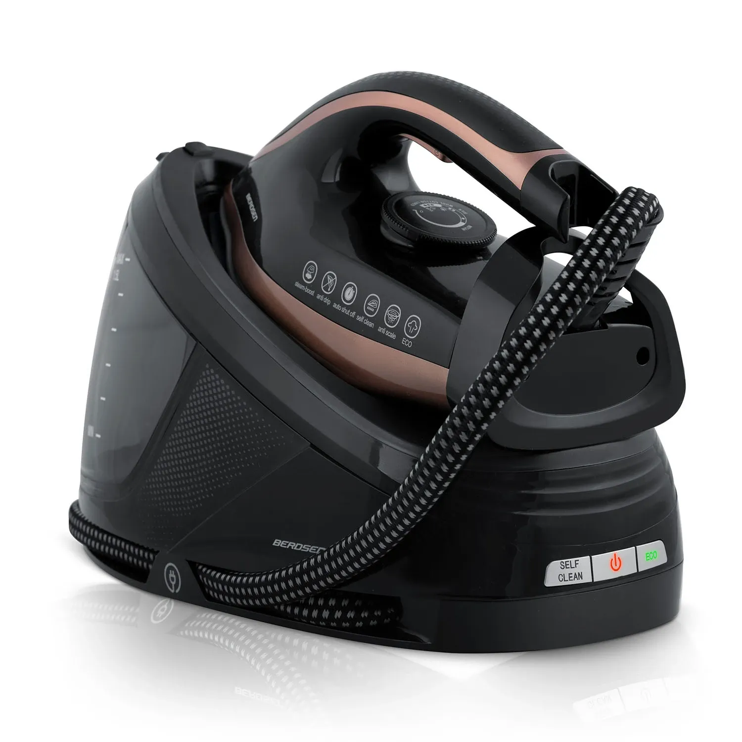 Garo stotelės lygintuvas su garų generatoriumi 3000 W, Berdsen BD-334, su keramine danga - nuotrauka 1