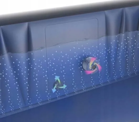 Pripučiamas sodo SPA su foniniu apšvietimu MSpa STARRY 6 asmenų