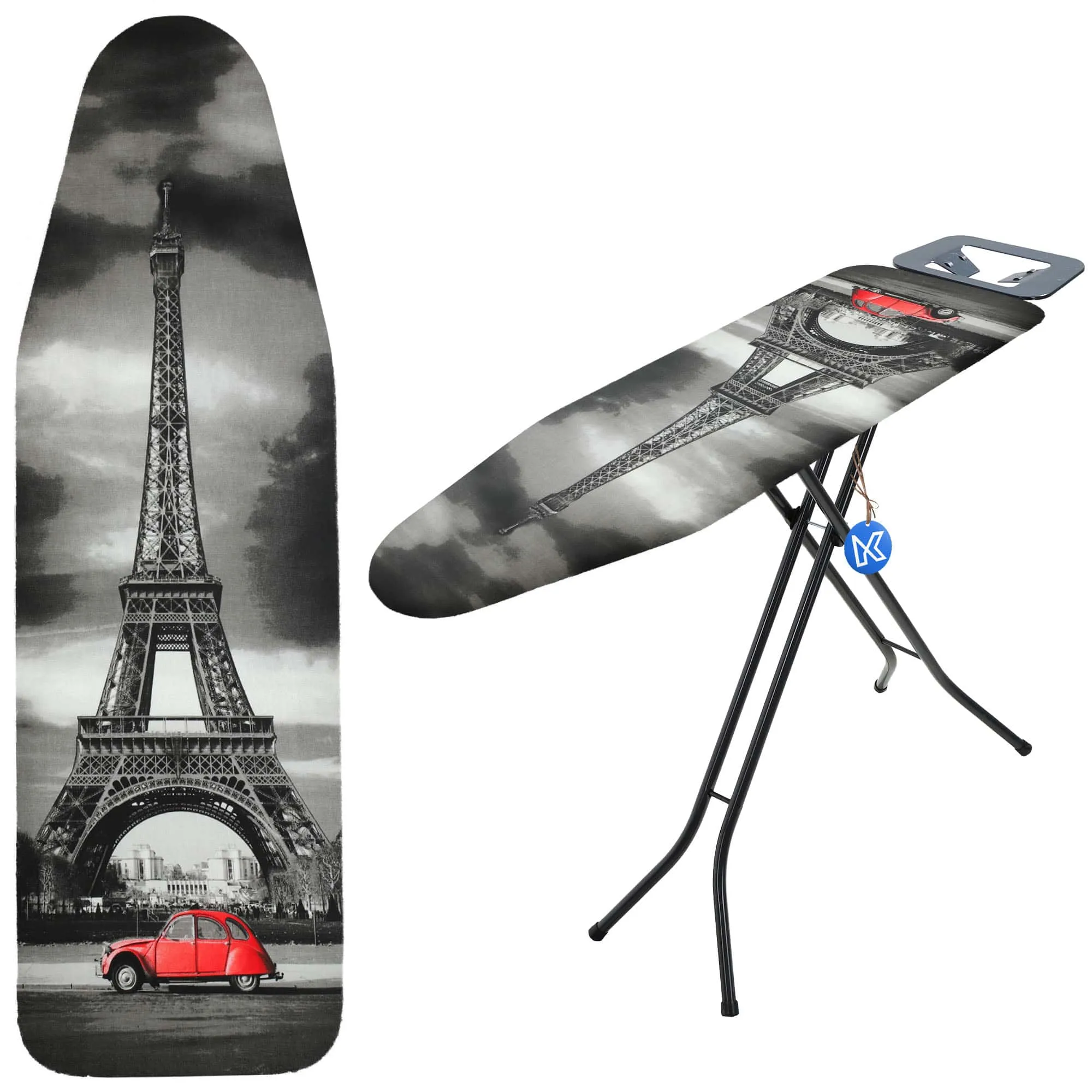 „Saclay“ tamprios lyginimo lentos užvalkalas, 148 x 52 cm, Eifelio bokštas