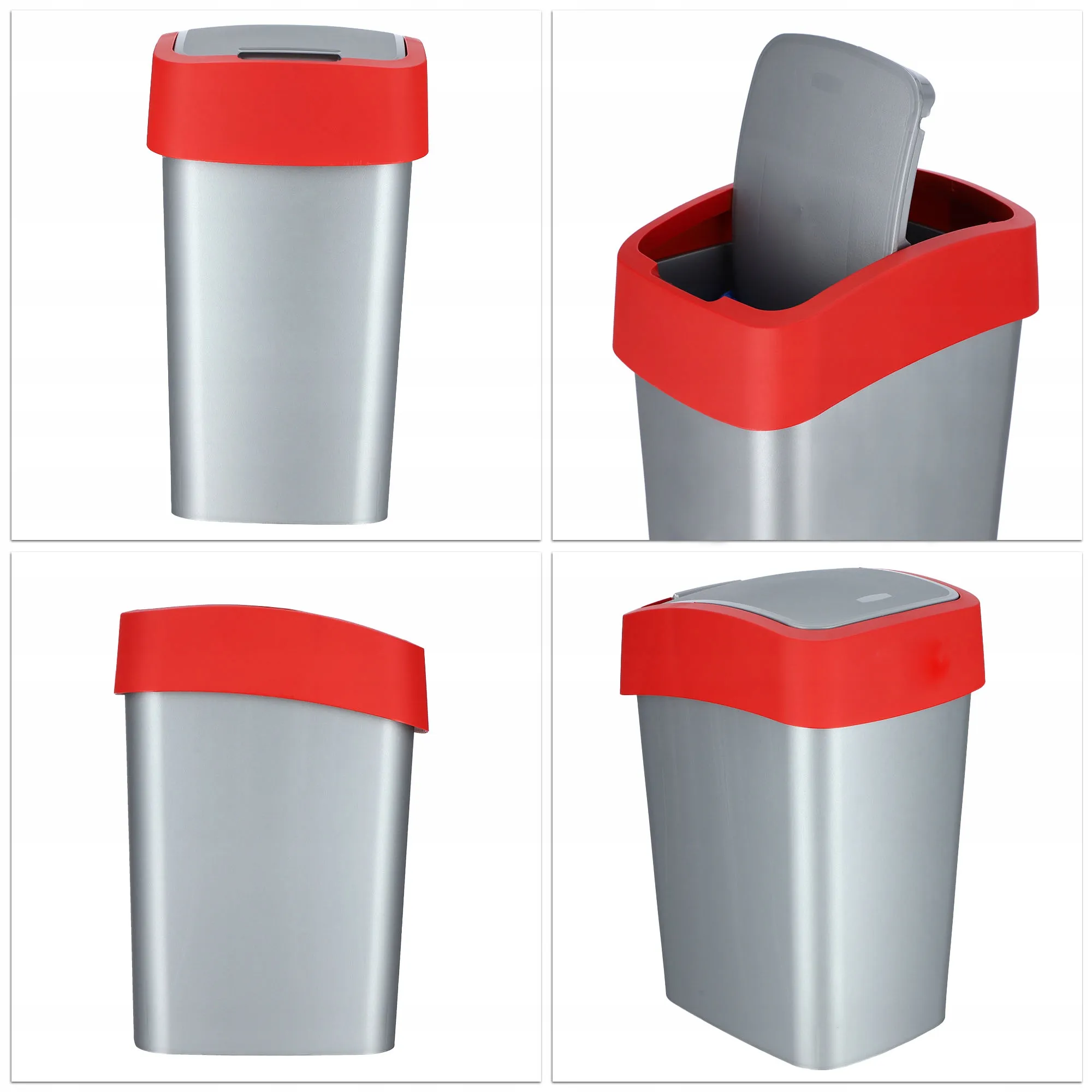 „Curver“ atverčiama šiukšliadėžė, 25 l, raudona