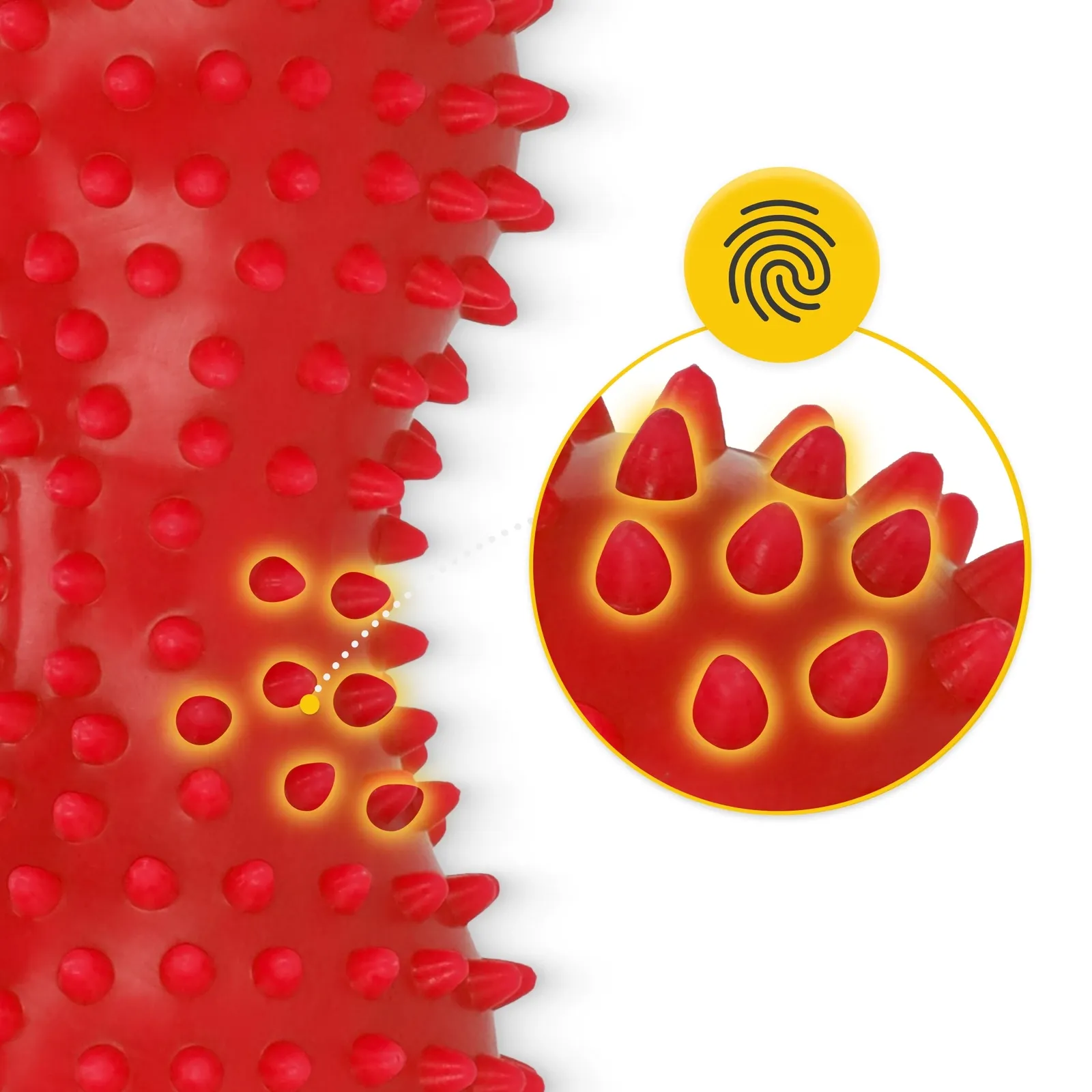 Dvigubas sensorinis masažo kamuoliukas