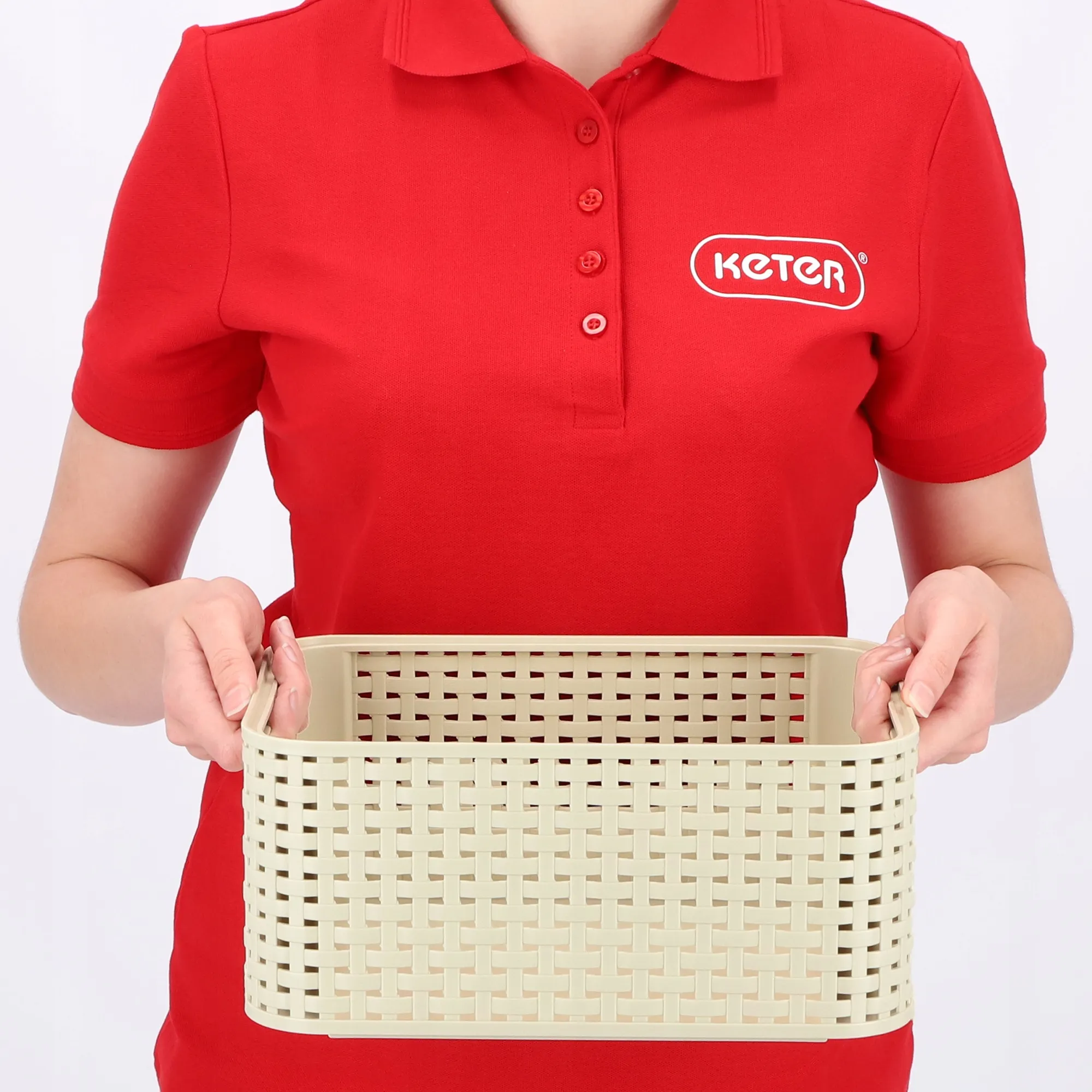 „Curver“ stiliaus laikymo indas, kreminės spalvos