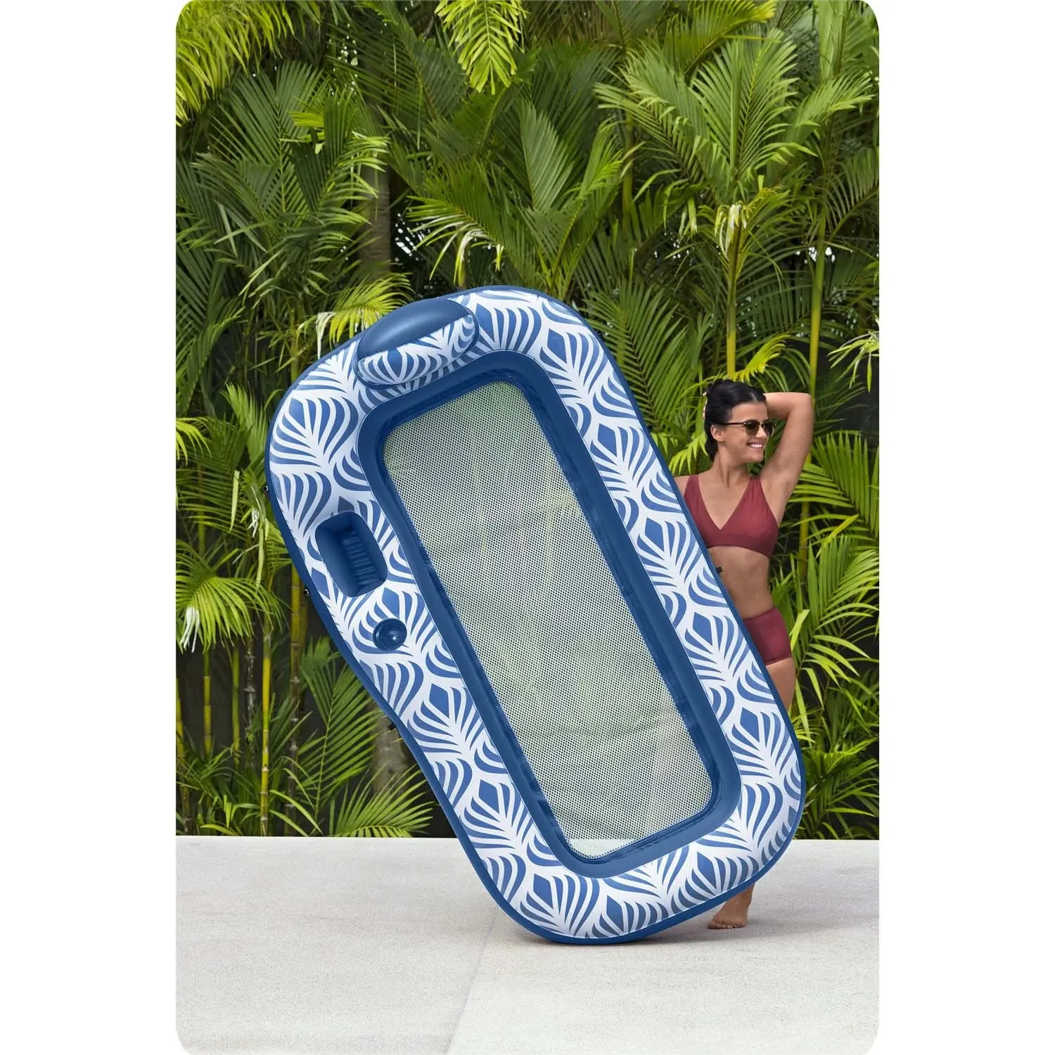 „Bestway 43732“ plaukimo čiužinys su stogu - nuotrauka 1