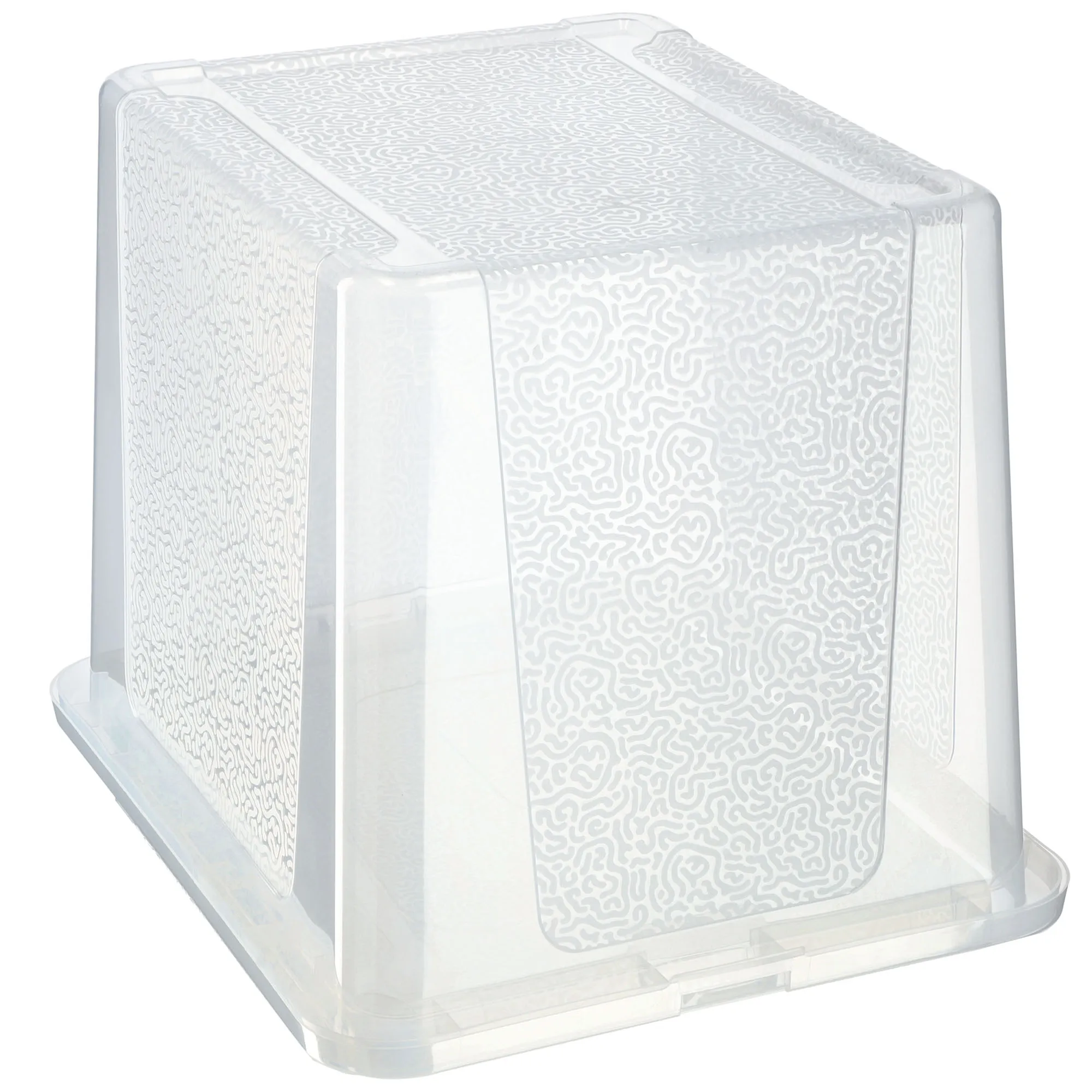 Dozza 30 litrų laikymo konteineris su dangčiu, bespalvis