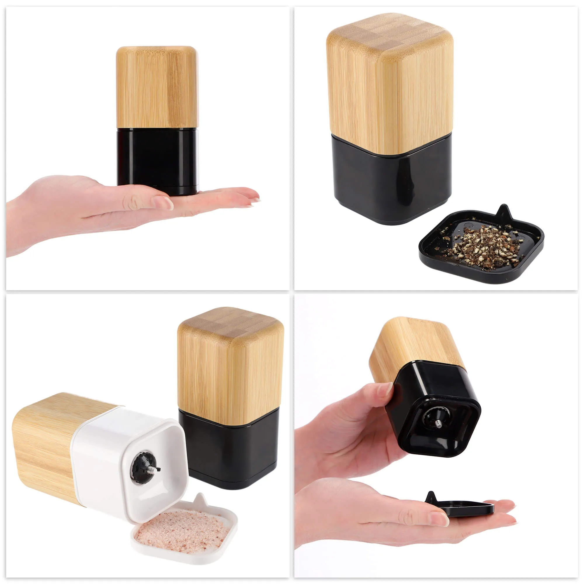 Pipirų ir druskos malūnėliai 11 x 6 cm 2 vnt.