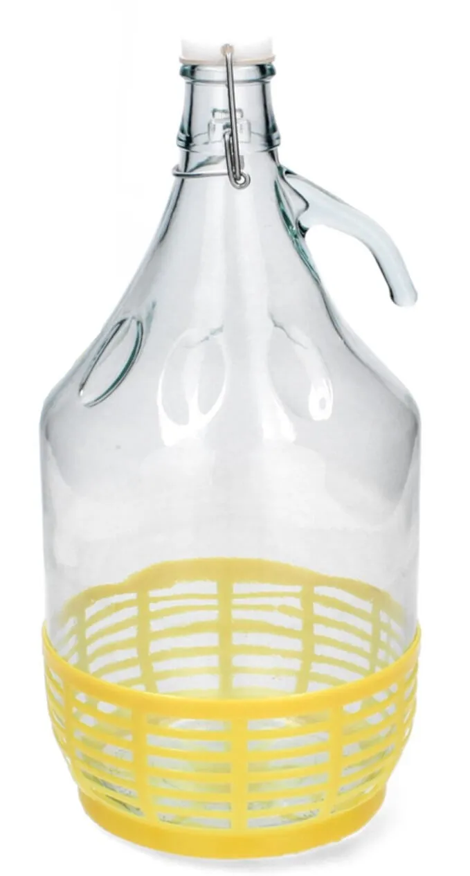 Vyno buteliai su mechaniniu kamščiu 5L 3 vnt.