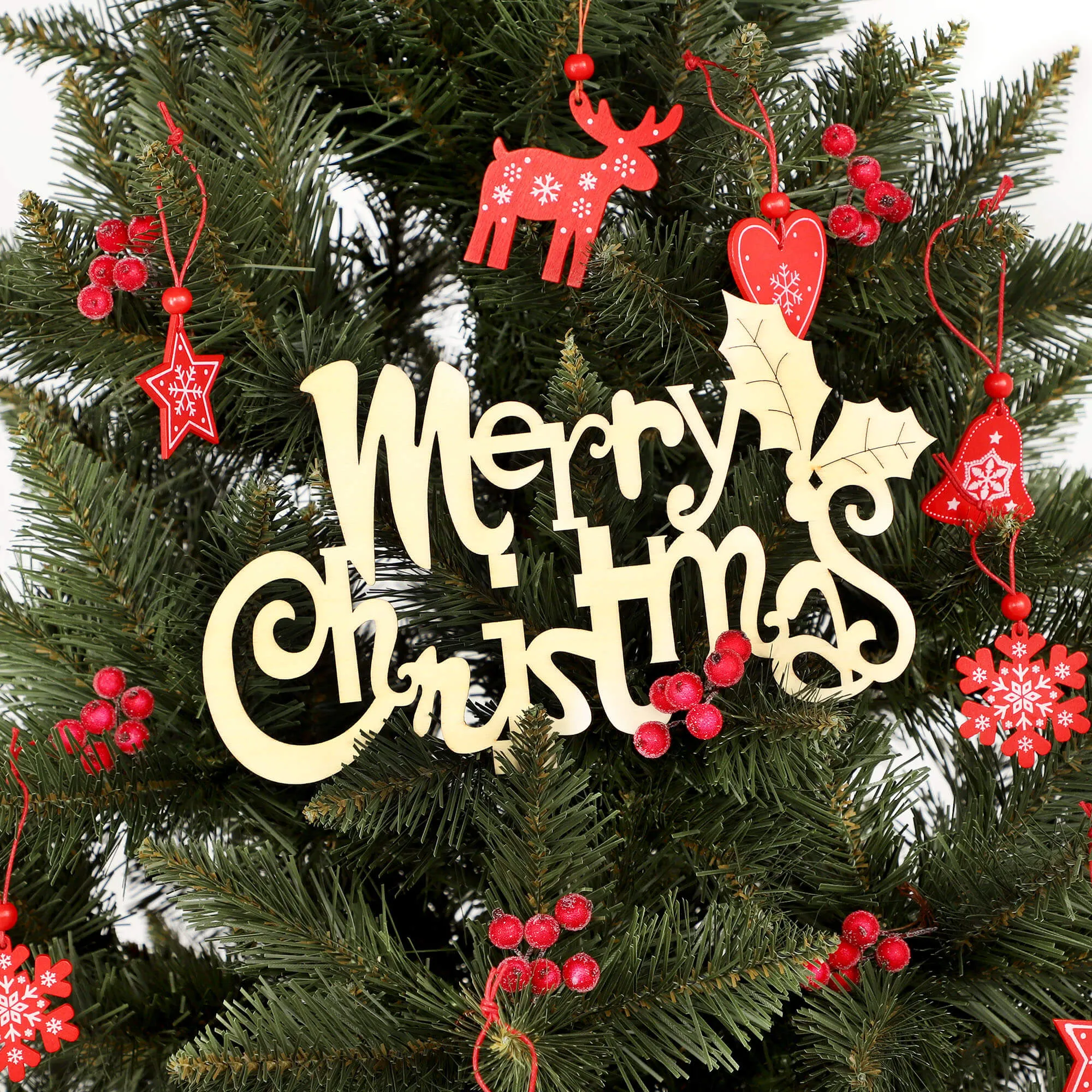 Dirbtinė Kalėdų eglutė ant eglės kamieno Mireval 160 cm