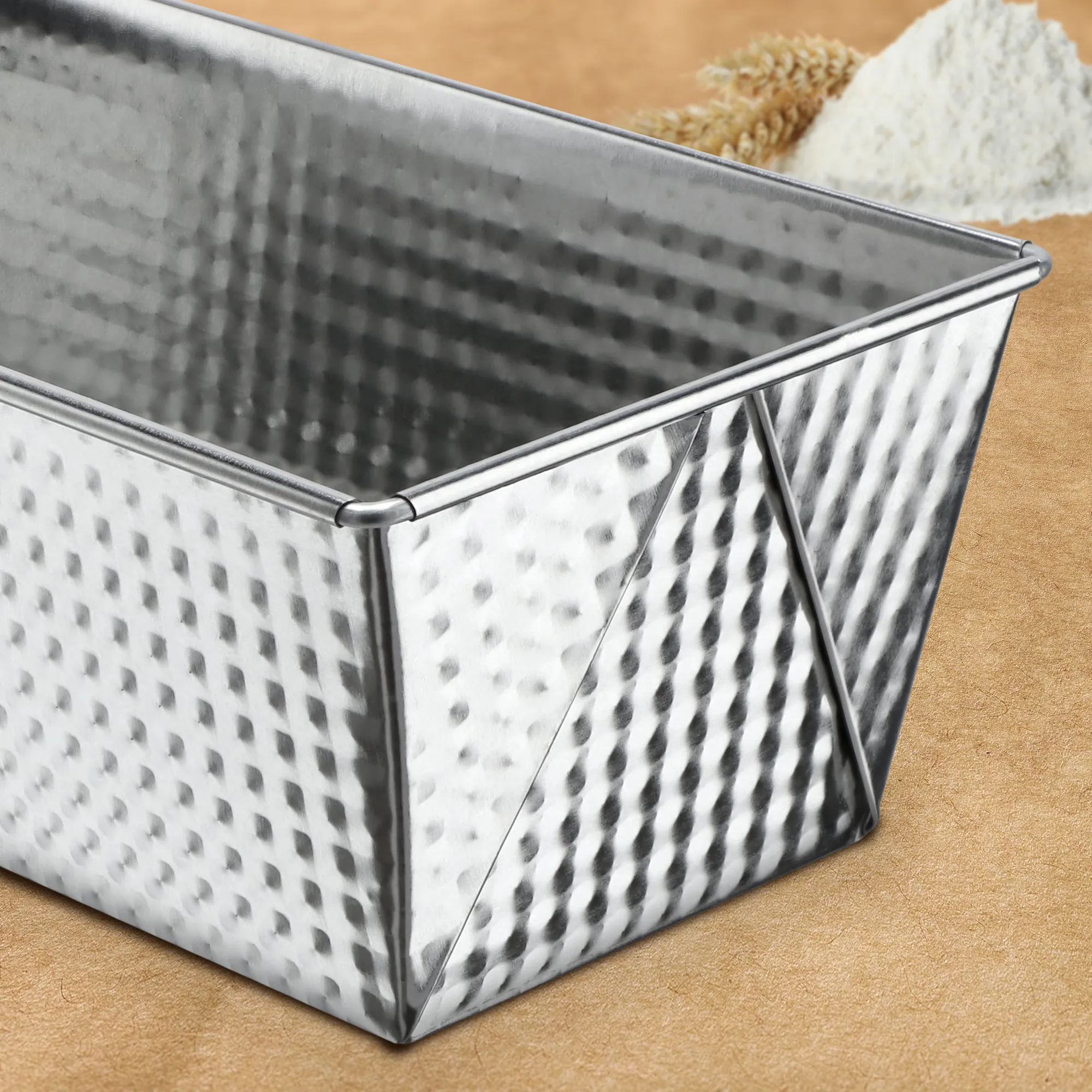 Vokinių kepimo formų rinkinys 25 + 30 + 35 cm, sidabrinės spalvos