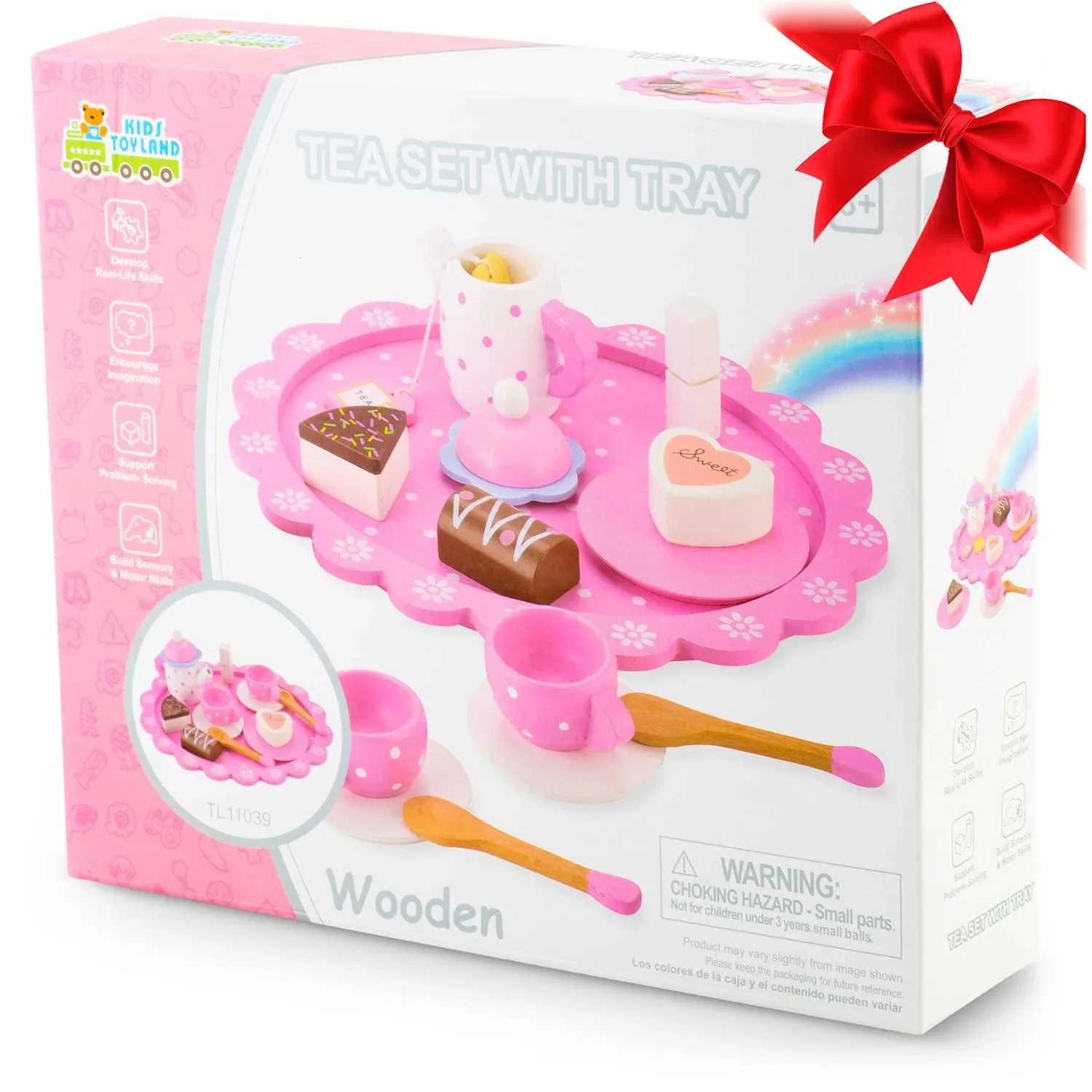 Medinis žaislinis arbatos rinkinys RK-869 Ricokids - nuotrauka 1