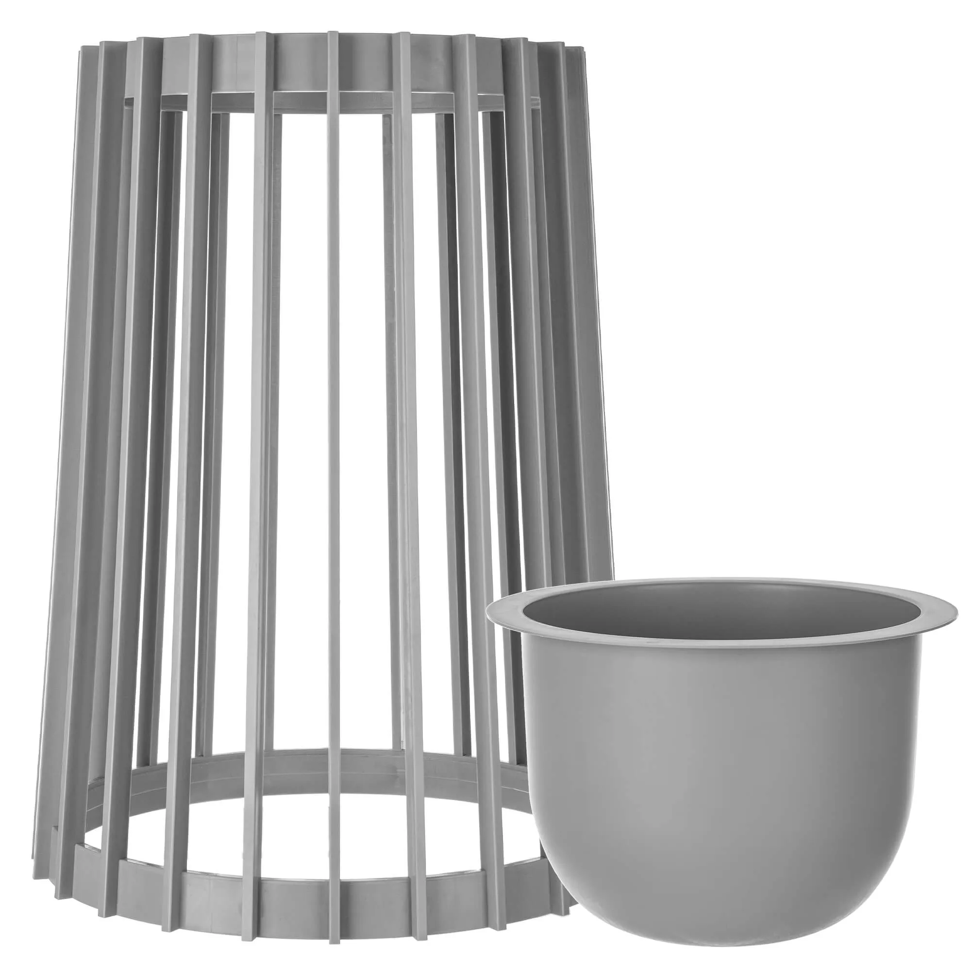 Aytre dvipusis augalų stovas 54 cm platinos spalvos + įdėklas