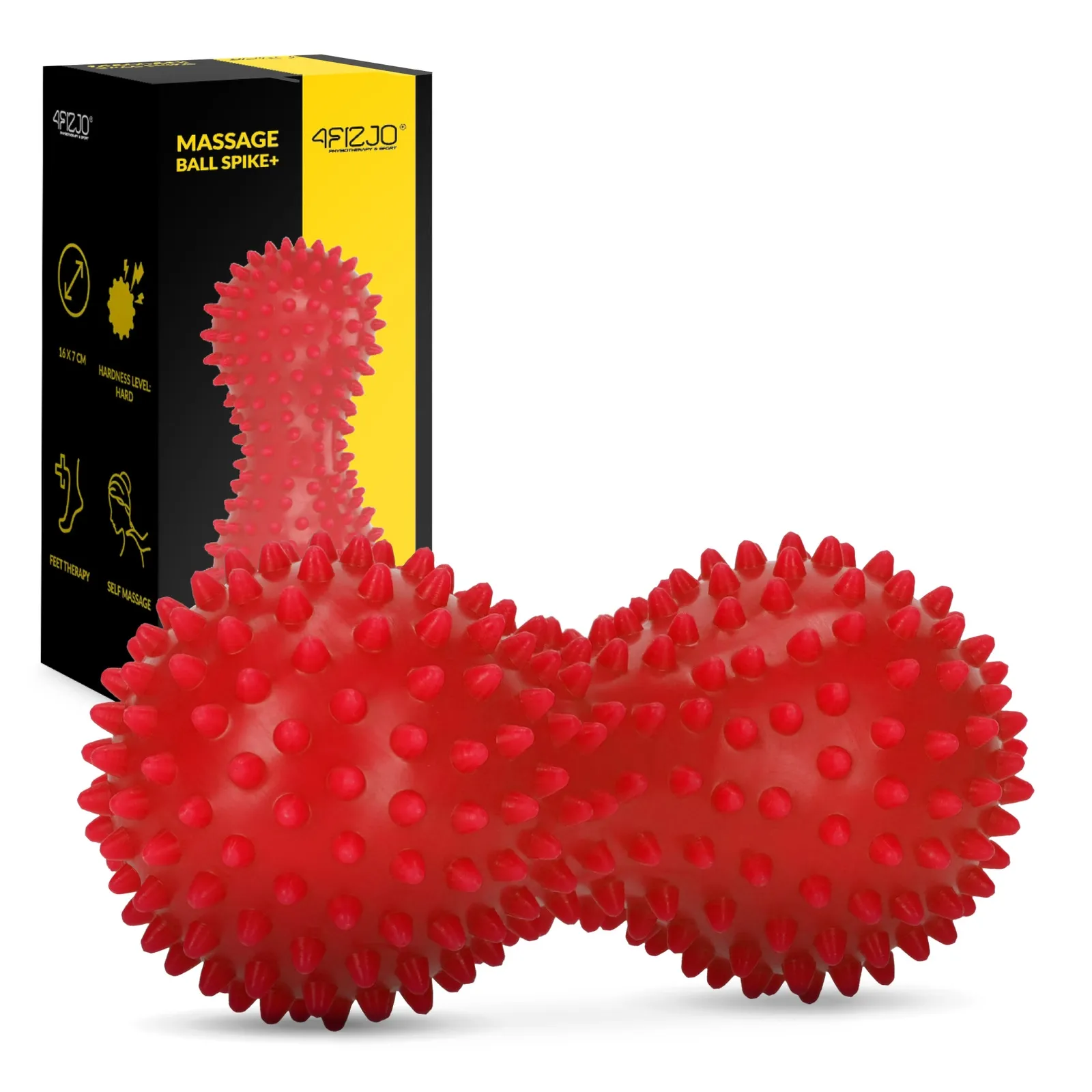 Dvigubas sensorinis masažo kamuoliukas