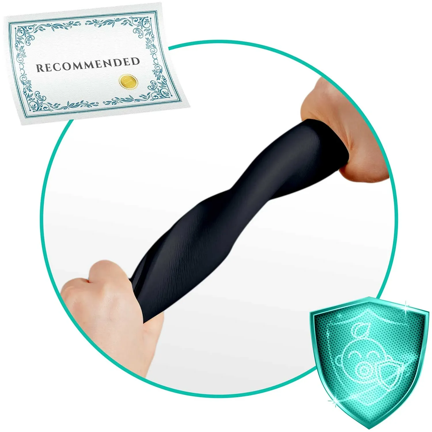 Ricokids 798711 juoda putplasčio apsauginė juosta 6 m - nuotrauka 1