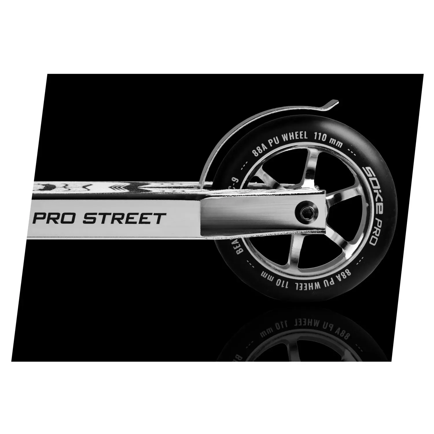 Soke PRO gatvės paspirtuko stabdžiai sidabriniai - nuotrauka 1