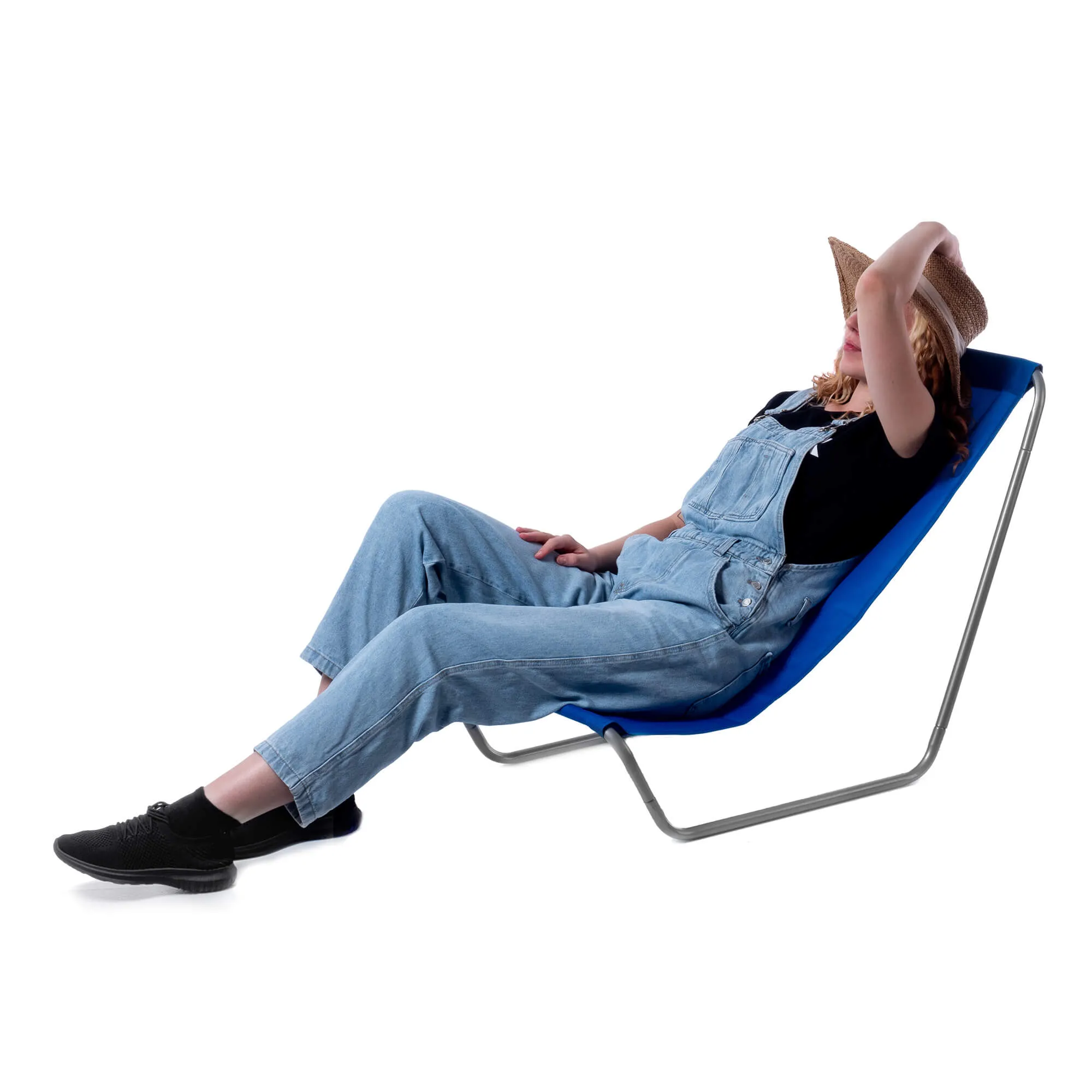 „Mill“ sulankstoma paplūdimio kėdė su užvalkalu, mėlyna