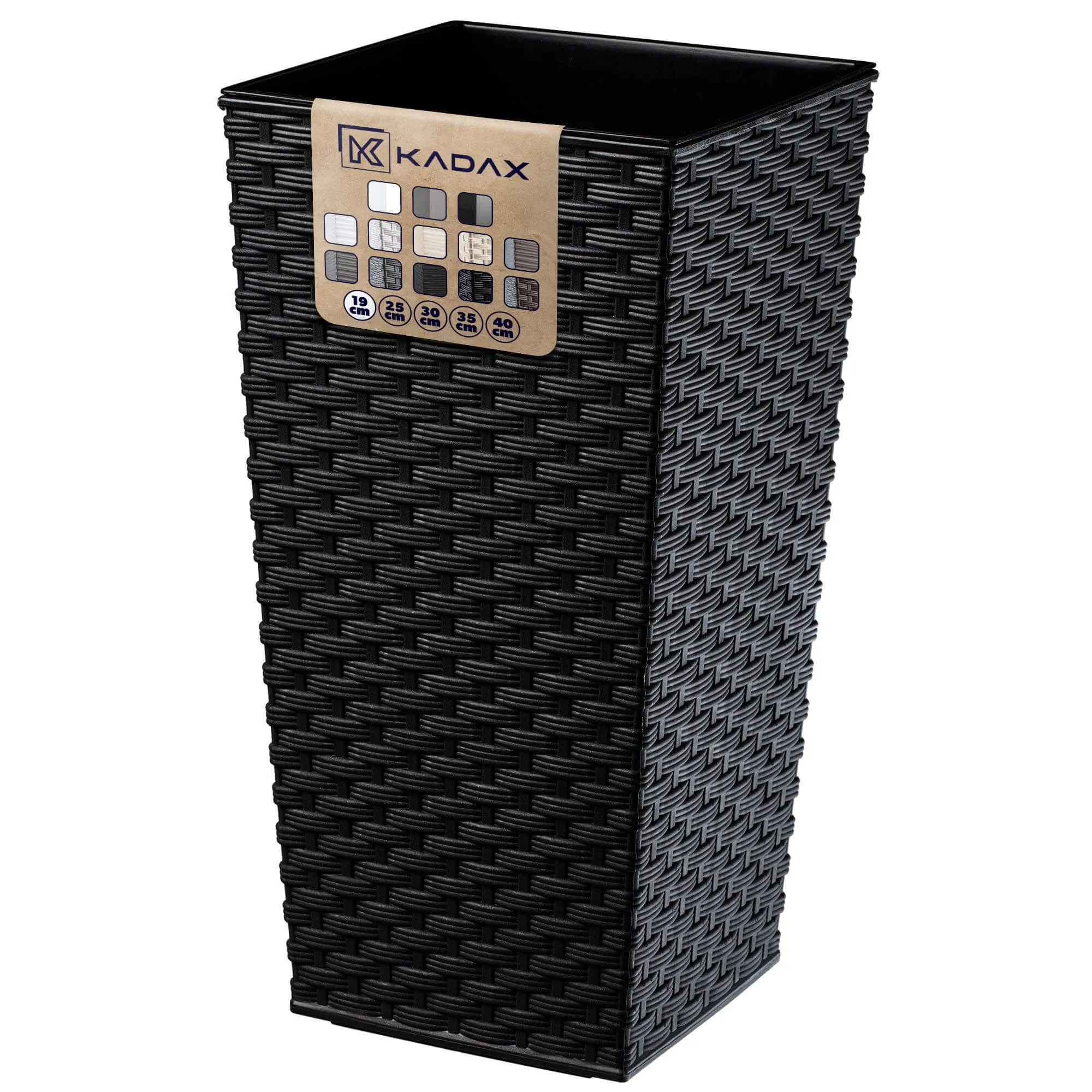 Pesaro rotango gėlių vazonas su įdėklu