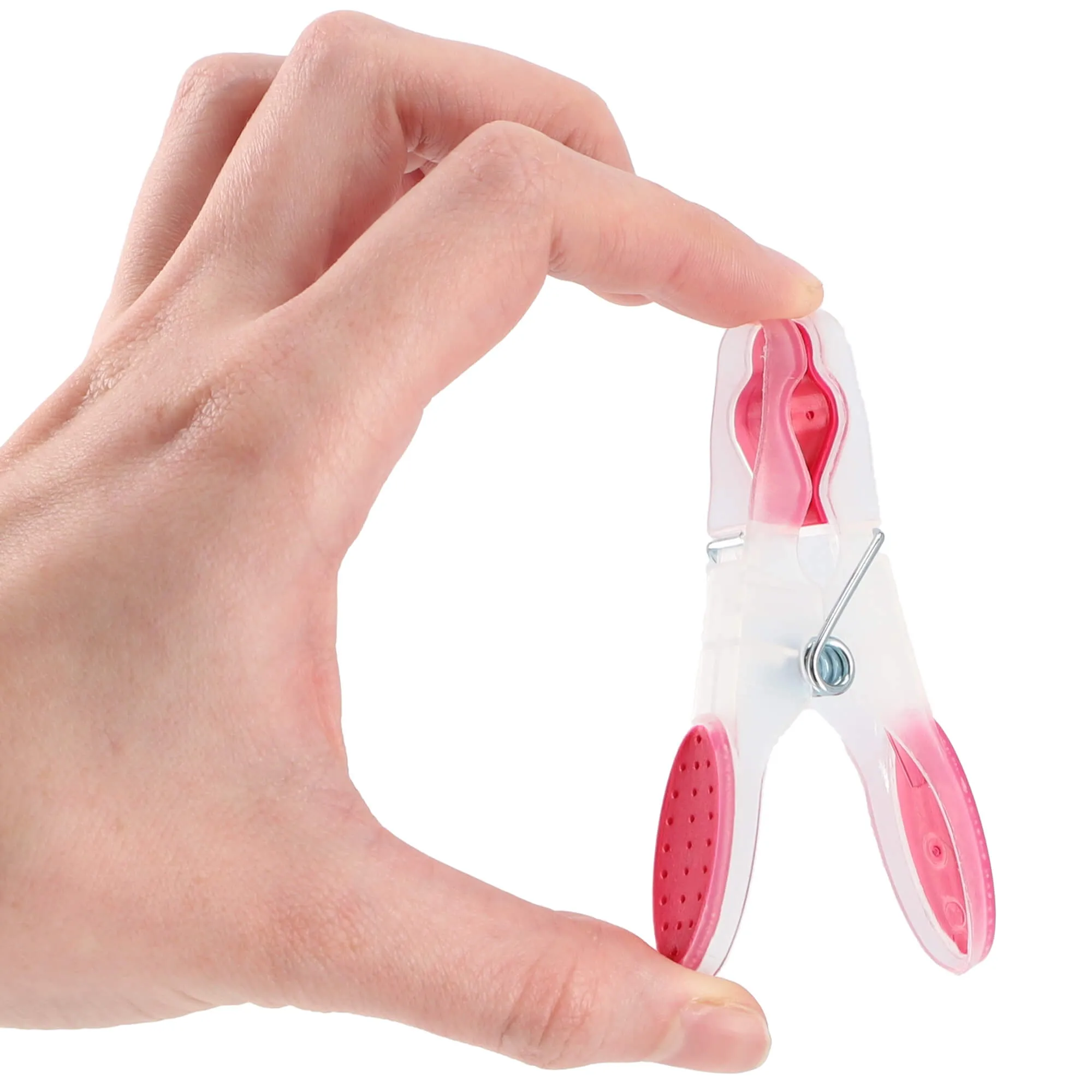 „Luant“ plastikiniai skalbinių segtukai, pilki ir rožiniai, 12 vnt.