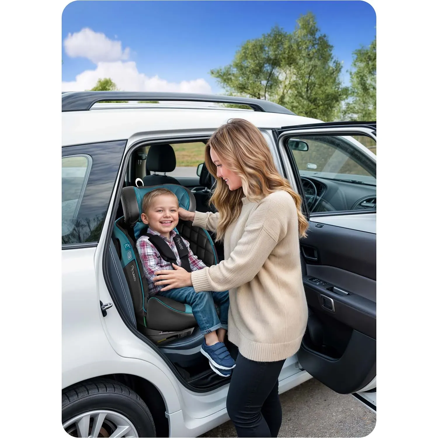 „Nukido Prestige Line“ automobilinė kėdutė, juoda ir mėlyna, 0-36 kg, ISOFIX - nuotrauka 1