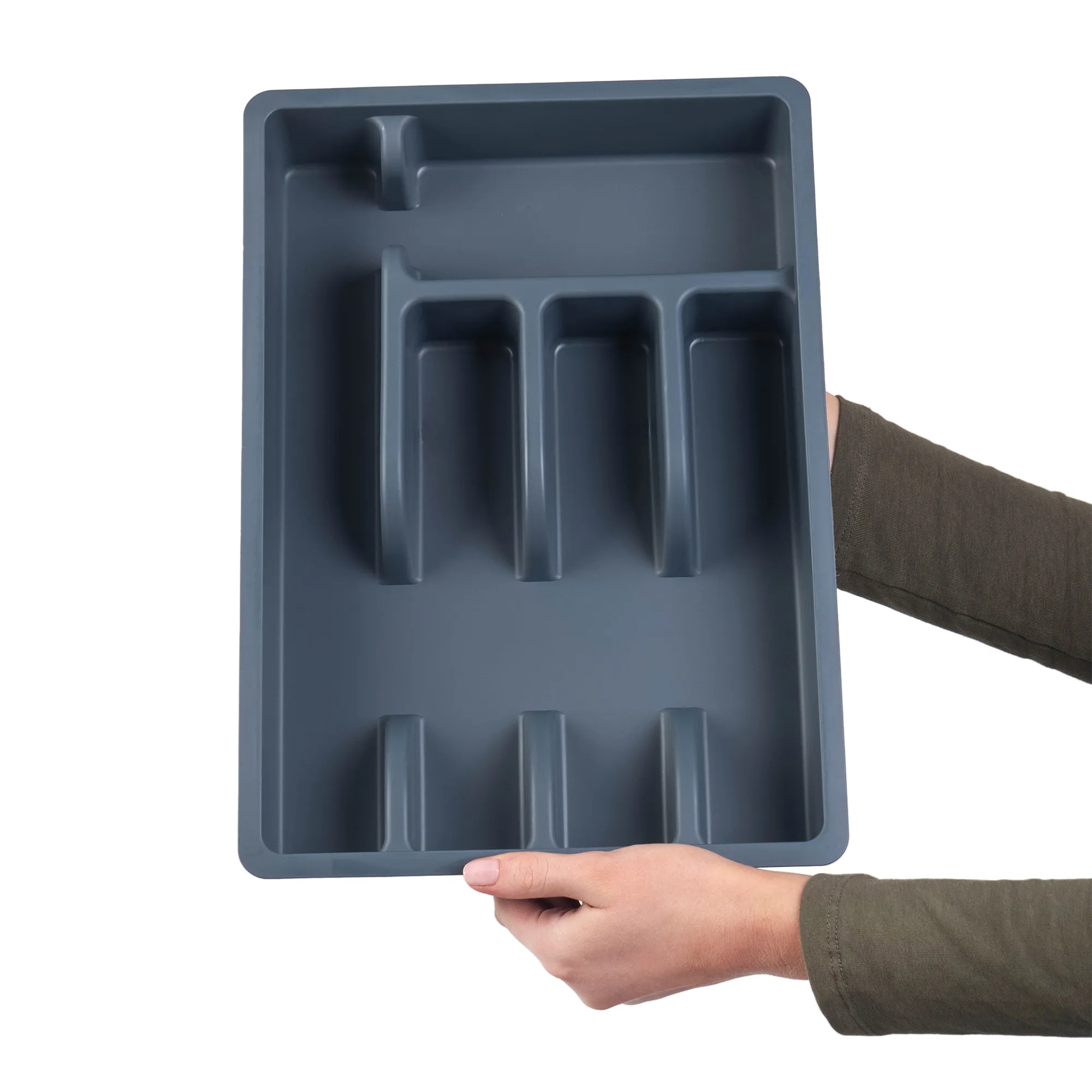 Stalo įrankių stalčiaus įdėklas Noria tamsus uosis