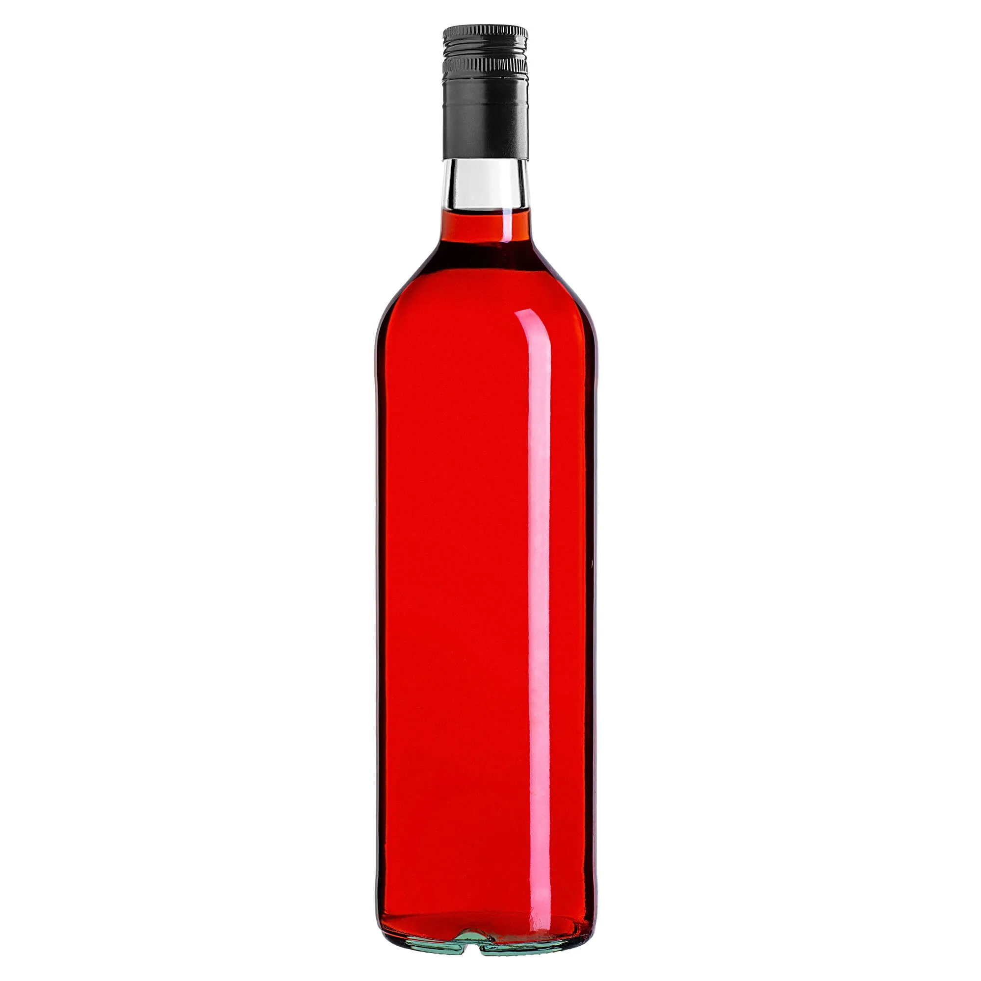 Monopol stikliniai buteliai 1000 ml su ilgu juodu dangteliu, 40 vnt.