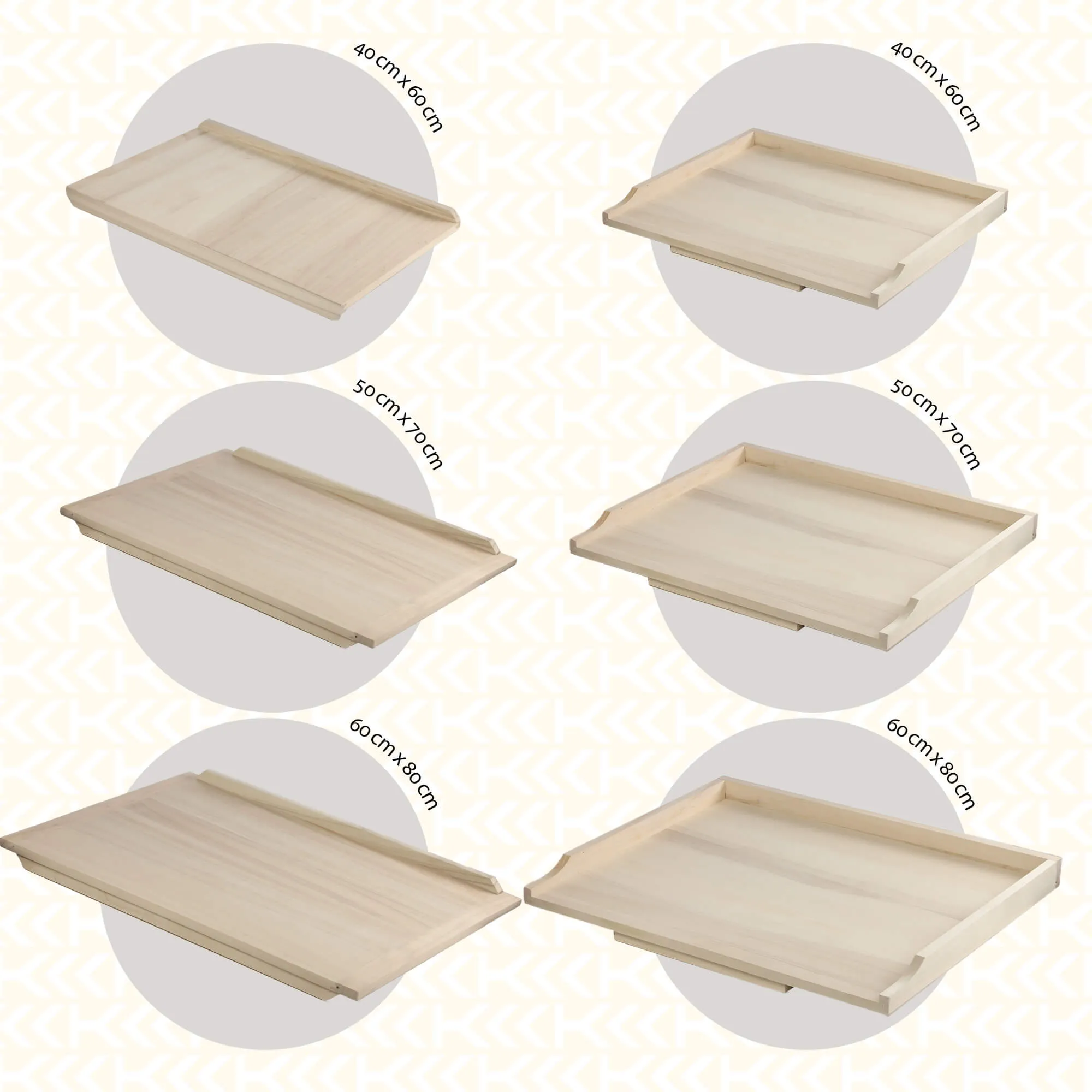 Dvipusė tešlos lenta 50 x 70 cm