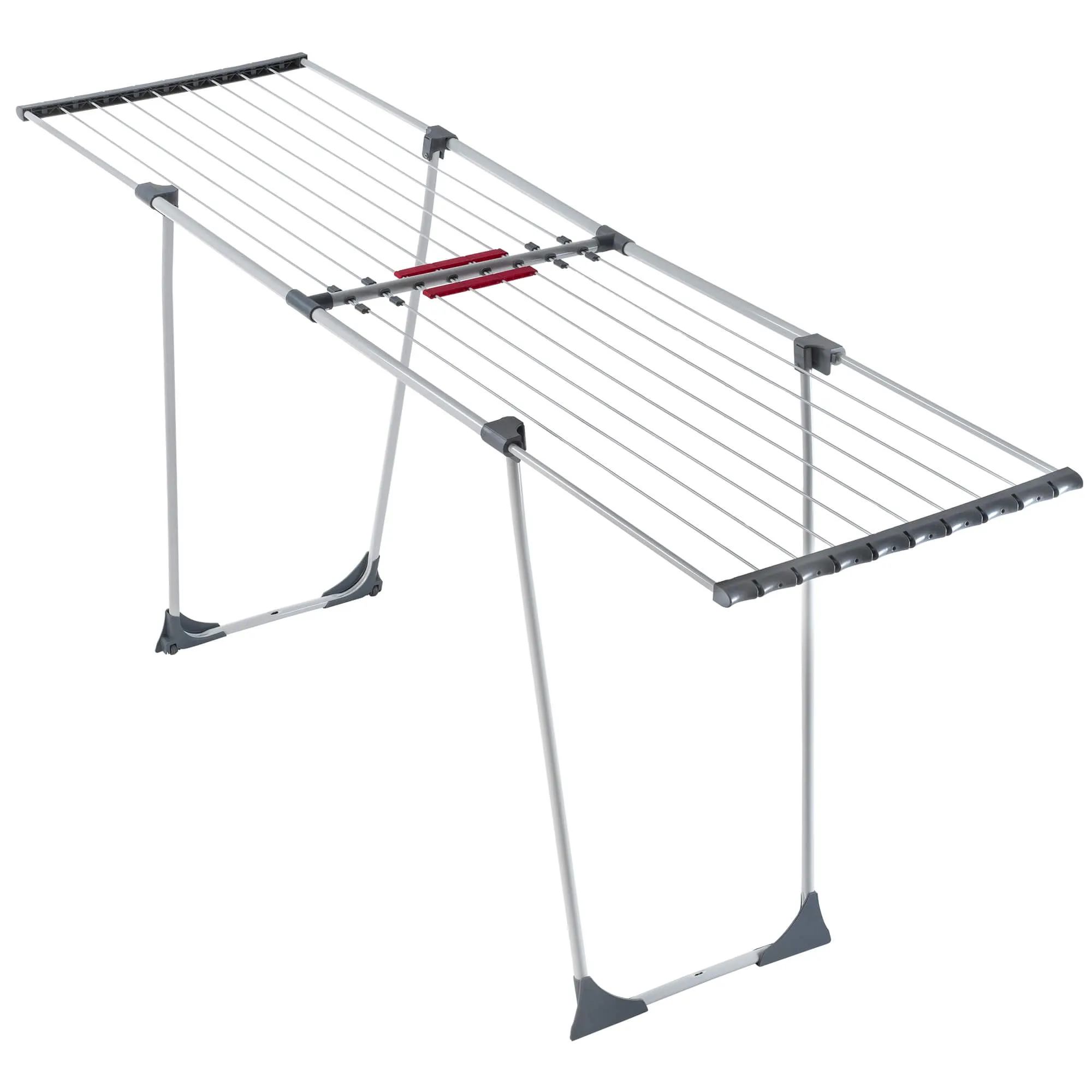 Teleskopinė pastatoma drabužių džiovyklė, pilka, 110–196 cm