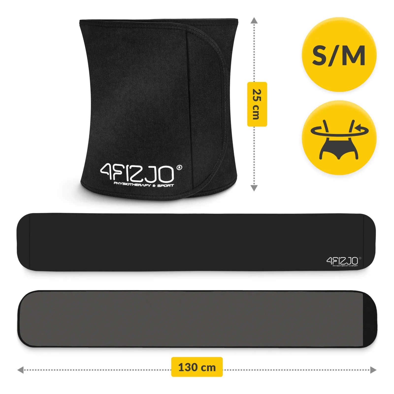 Neopreno liekninamasis pilvo diržas S/M dydis