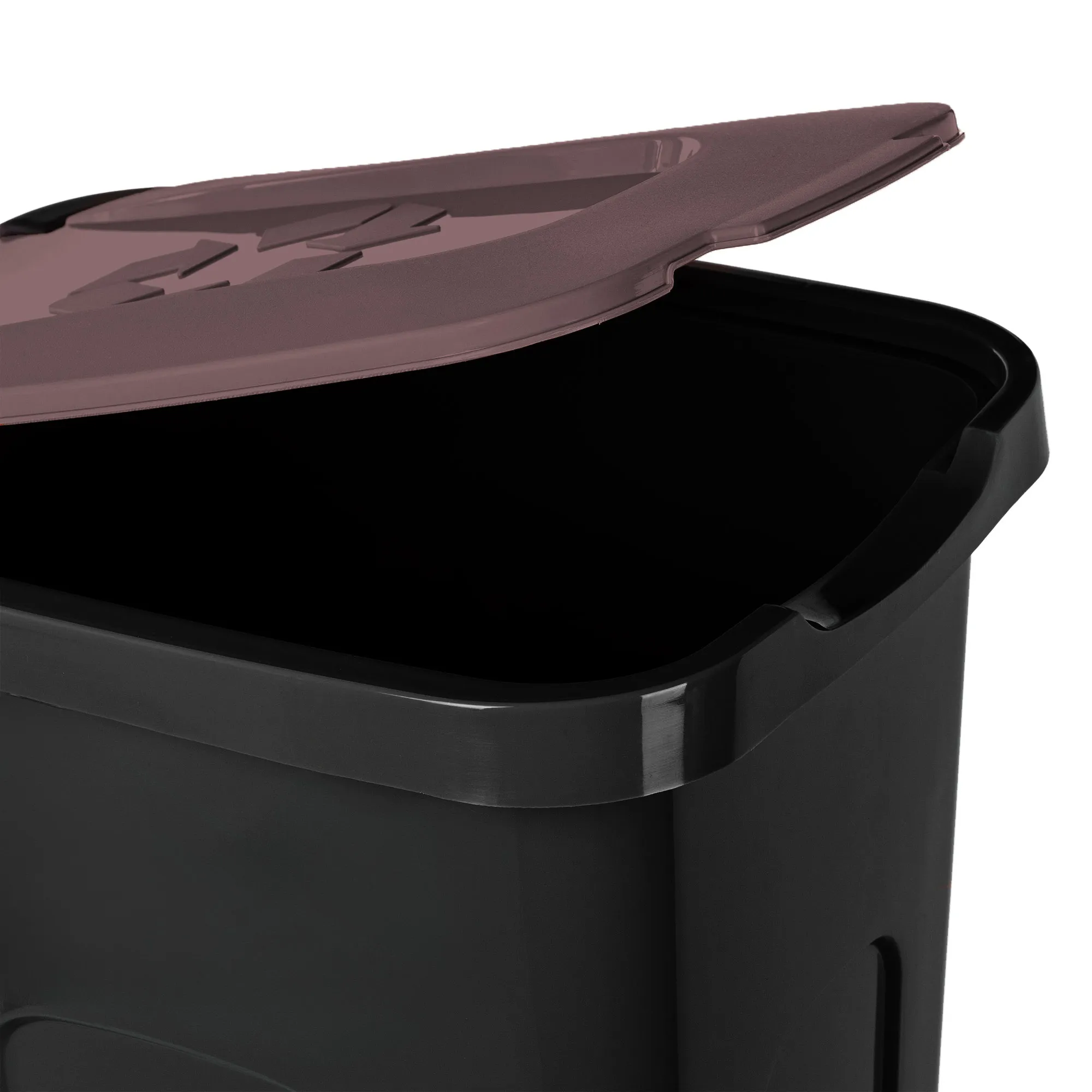 „Entrago“ 30 litrų šiukšliadėžė, juodos ir rudos spalvos