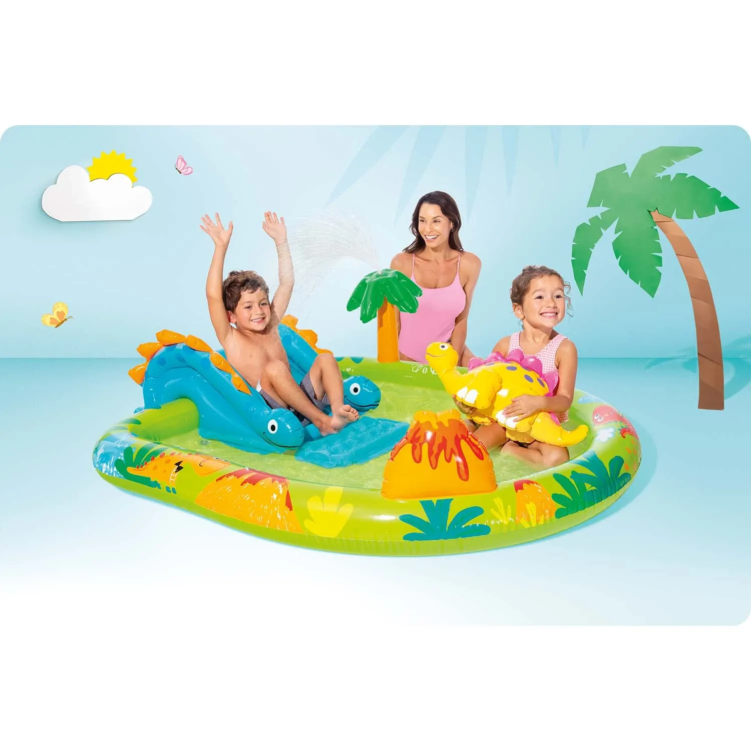 Pripučiama žaidimų aikštelė „Intex 57166“ su dinozaurais - nuotrauka 1