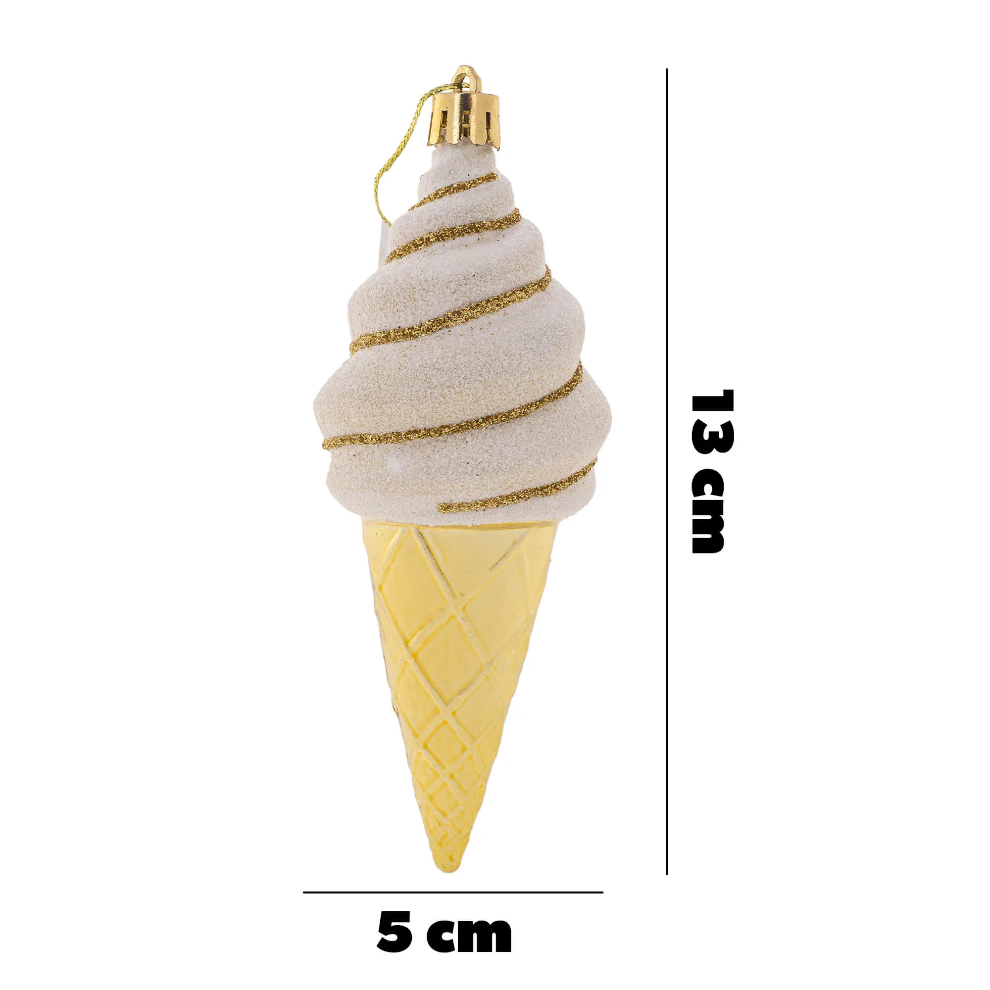 Abos kalėdinių eglutės papuošalų rinkinys, 4 vnt., ledai