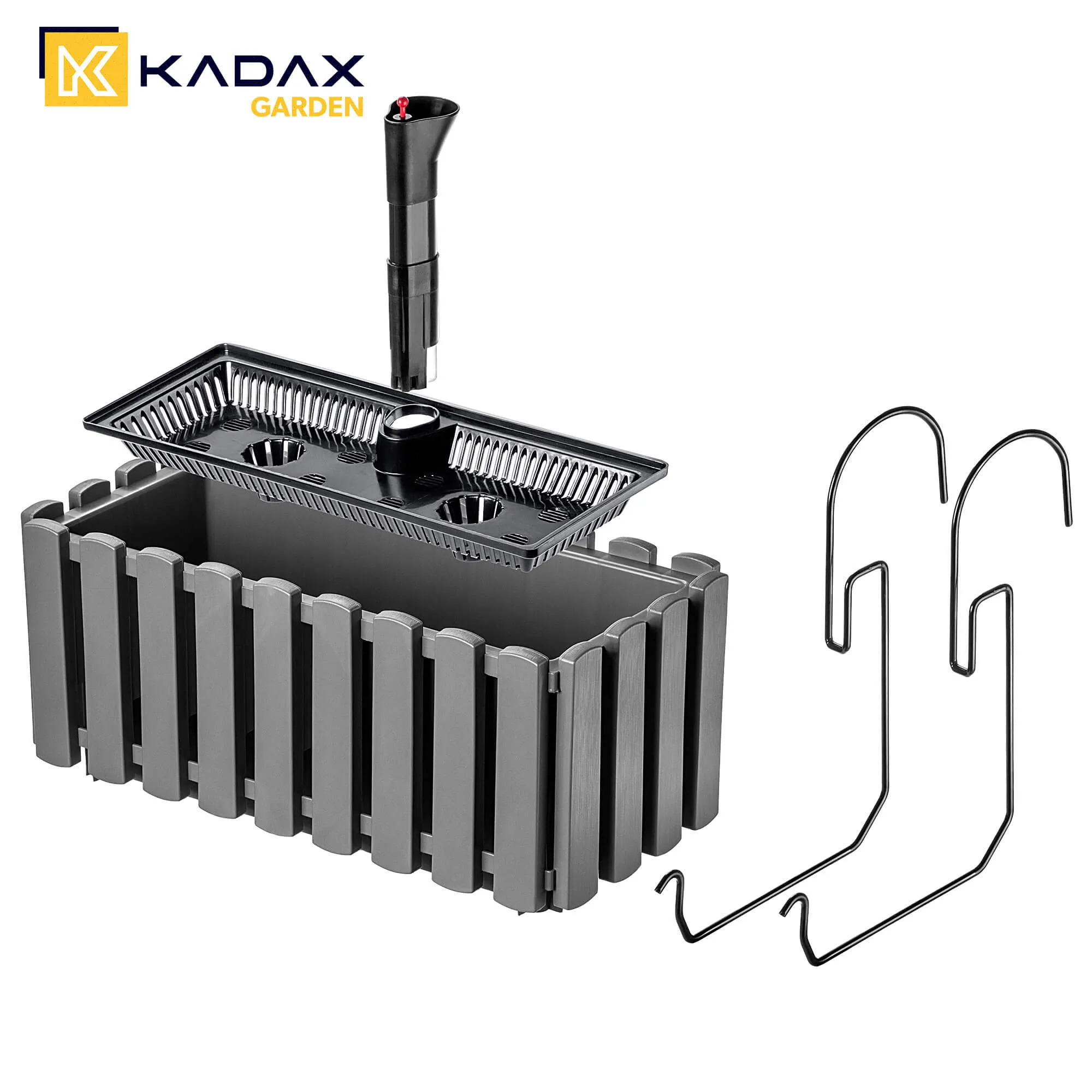 Glifada 40 cm dėžė su rankenomis ir laistymo sistema