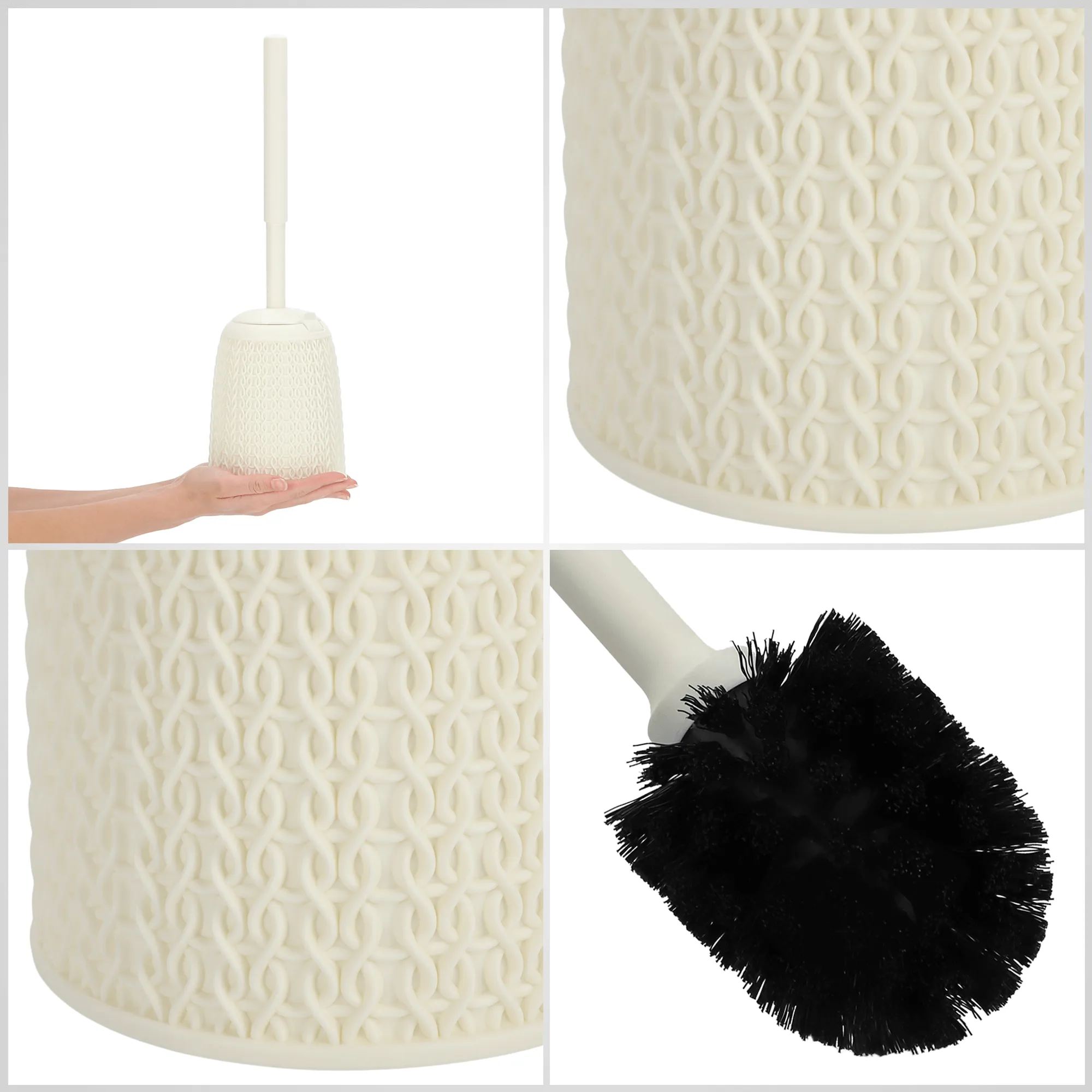 Curver megztas tualetinis šepetys su indu