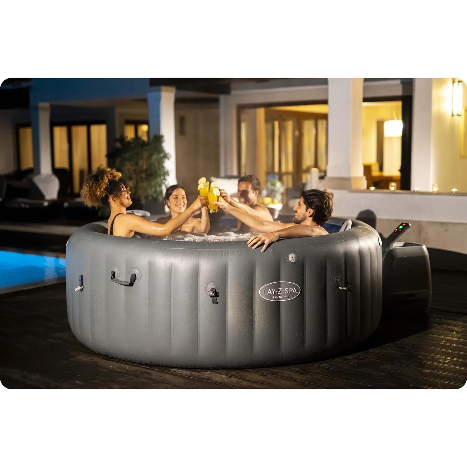 Pripučiama SPA vonia „Lay-Z Santorini“, 7 asmenims, „Bestway“, 60075 - nuotrauka 1