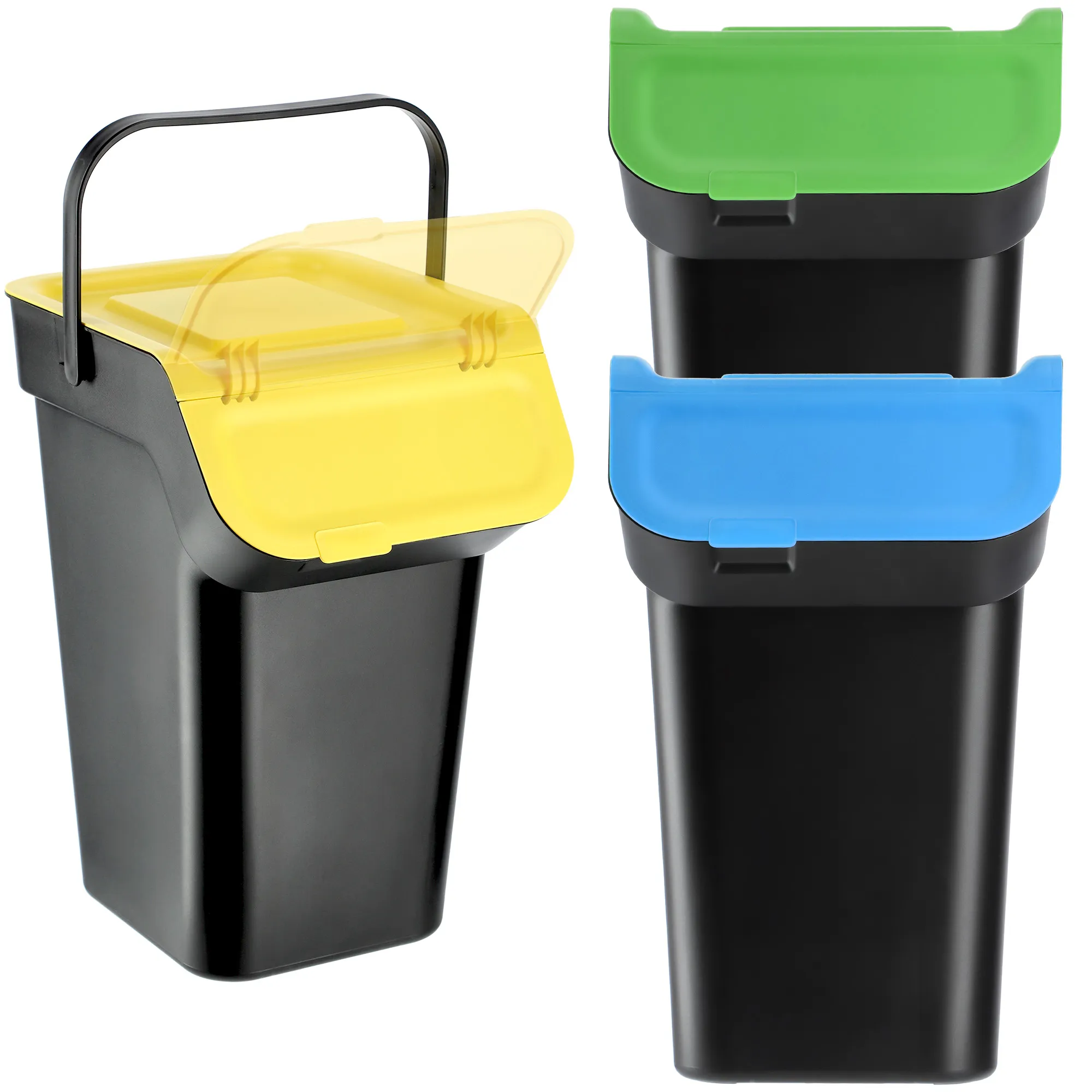 Pagney 3x25L juodų šiukšliadėžių rinkinys