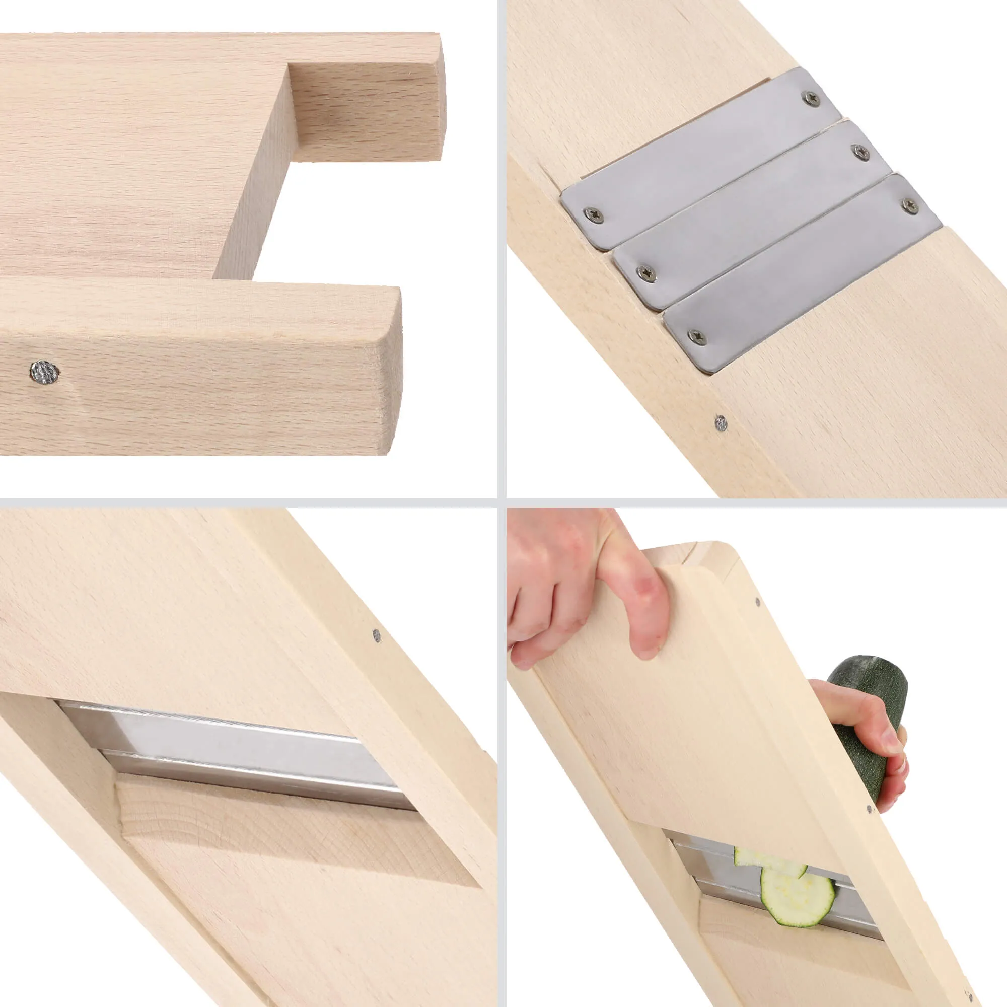 Cavalle medinis daržovių smulkintuvas, 3 ašmenys