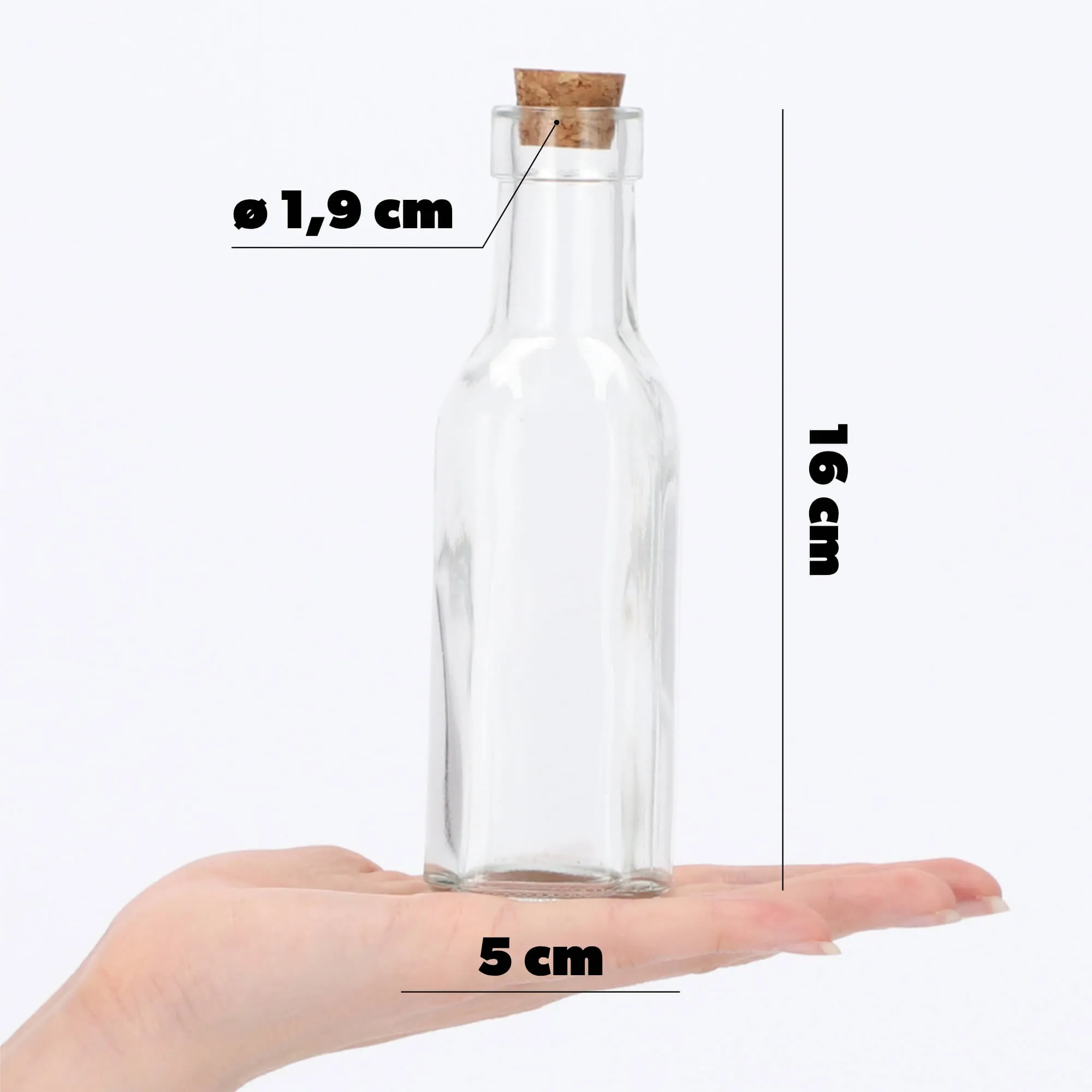 Butelis su kamščiu skystiems prieskoniams 175 ml